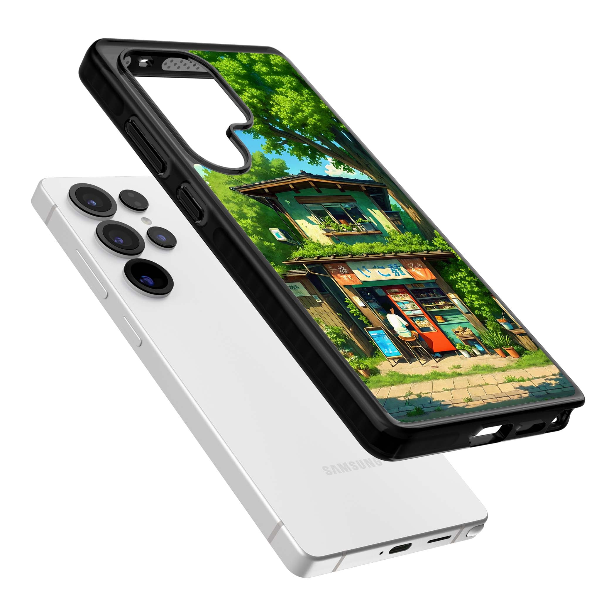 Countryside Kiosk for her iPhone case | Black Impact case for Samsung Galaxy S25 Ultra