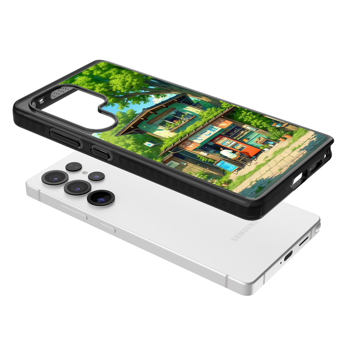 Countryside Kiosk Samsung S25 Ultra / Samsung S26 Ultra Impact Black Phone Case angled