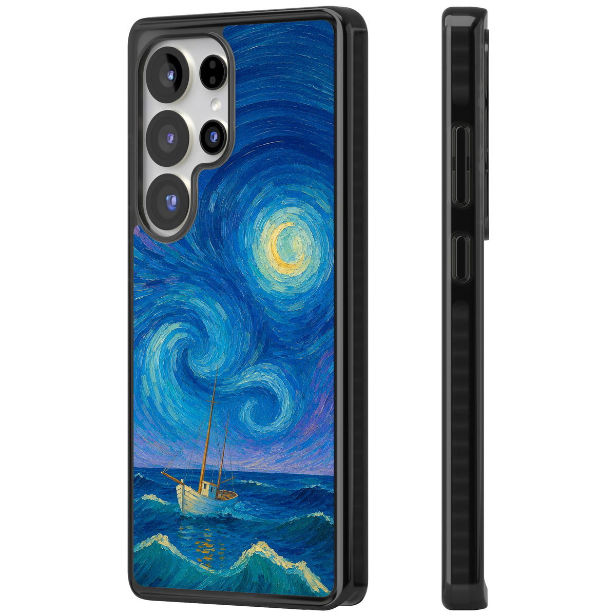 Moonlit Tide Samsung S25 Ultra / Samsung S26 Ultra Impact Black Phone Case side