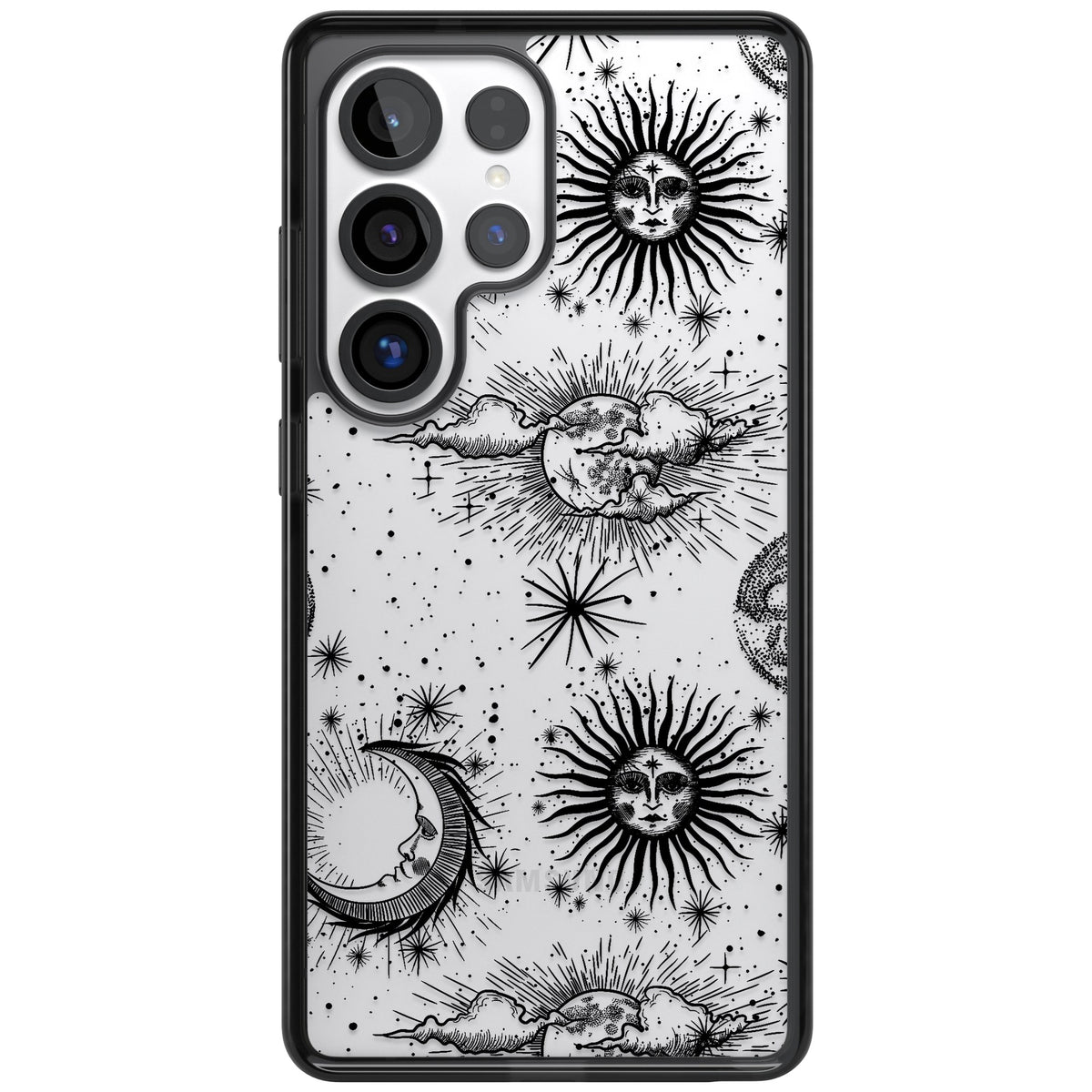 Suns, Moons & Clouds Samsung S25 Ultra / Samsung S26 Ultra Impact Black Phone Case front