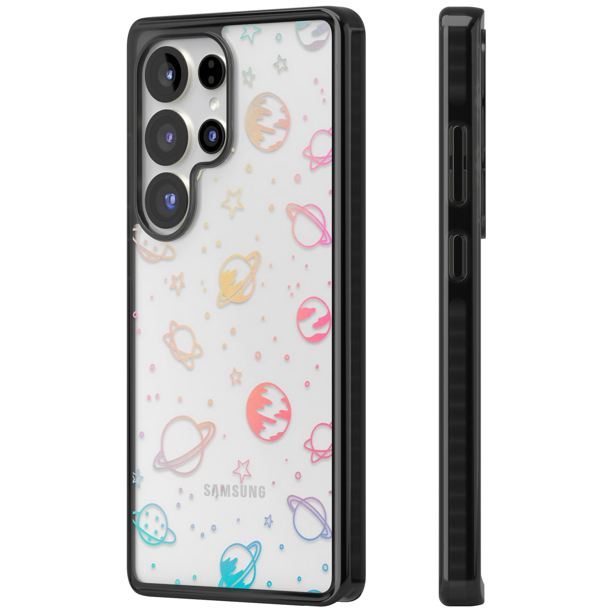 Pastel Cosmos Samsung S25 Ultra / Samsung S26 Ultra Impact Black Phone Case side