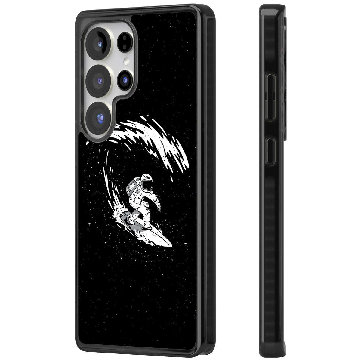 Cosmic Surf Samsung S25 Ultra / Samsung S26 Ultra Impact Black Phone Case side