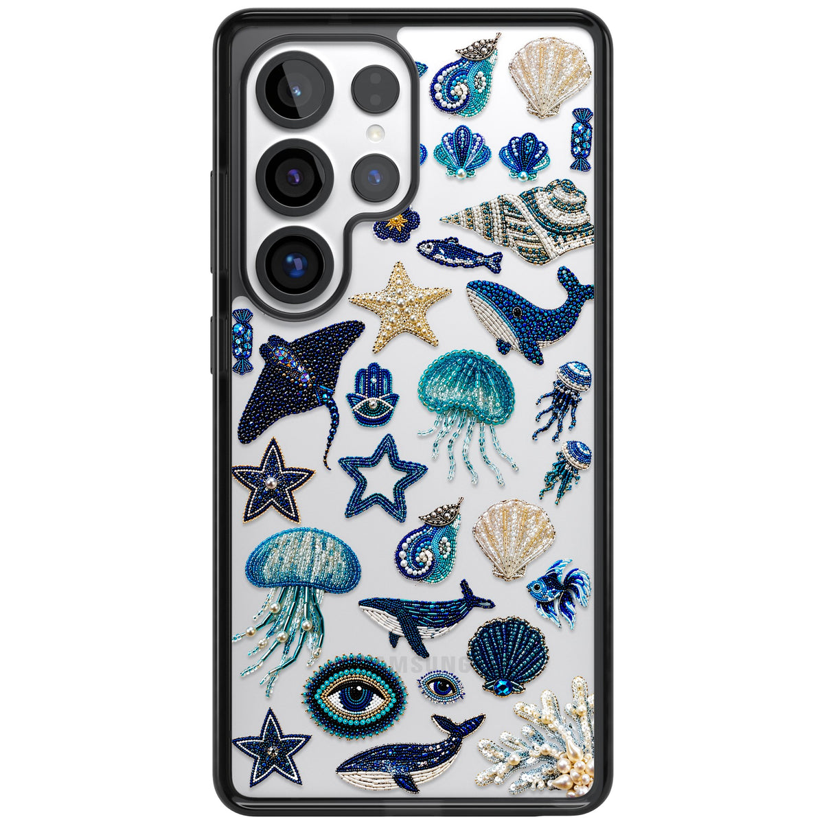 Beaded Coastal Samsung S25 Ultra / Samsung S26 Ultra Impact Black Phone Case front