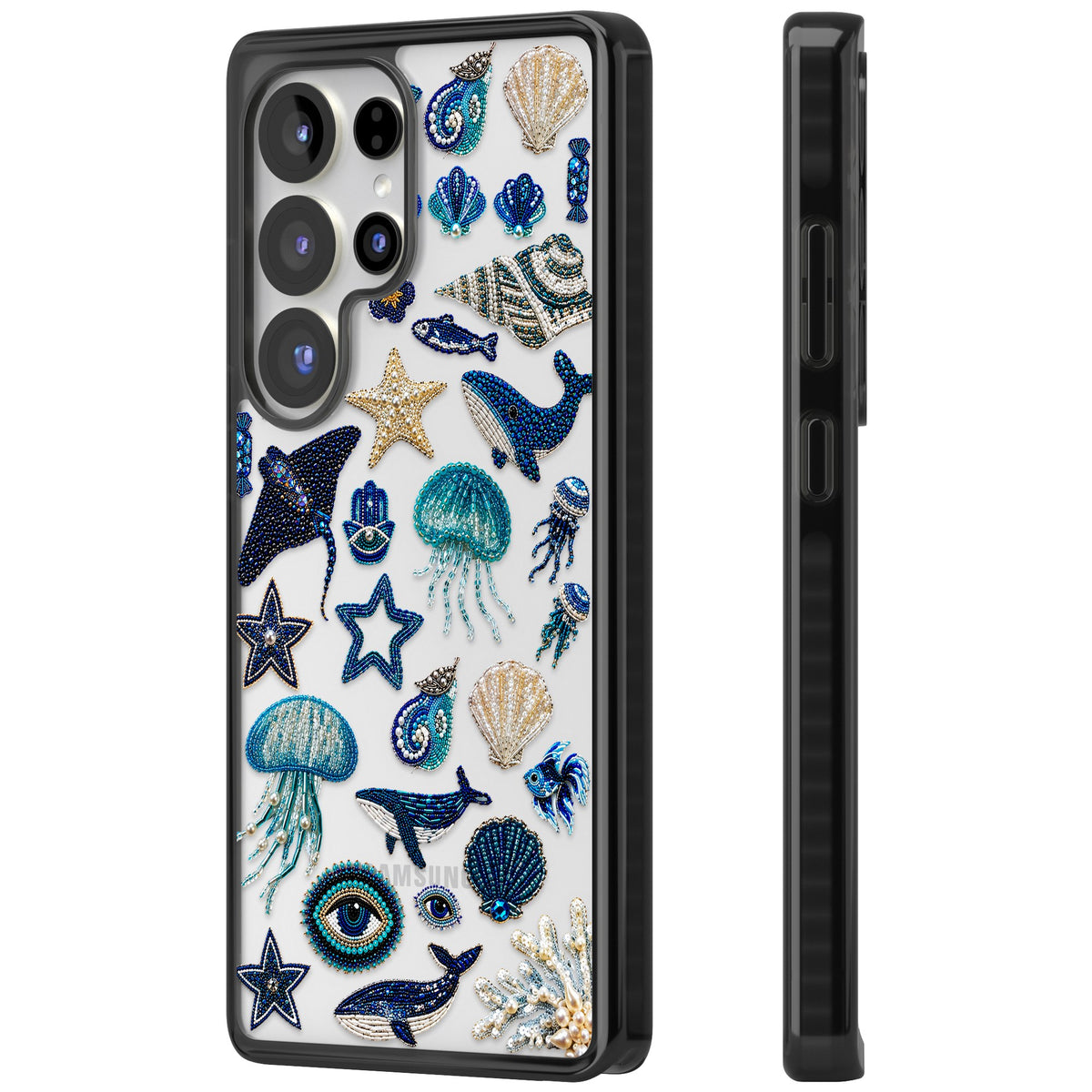 Beaded Coastal Samsung S25 Ultra / Samsung S26 Ultra Impact Black Phone Case side