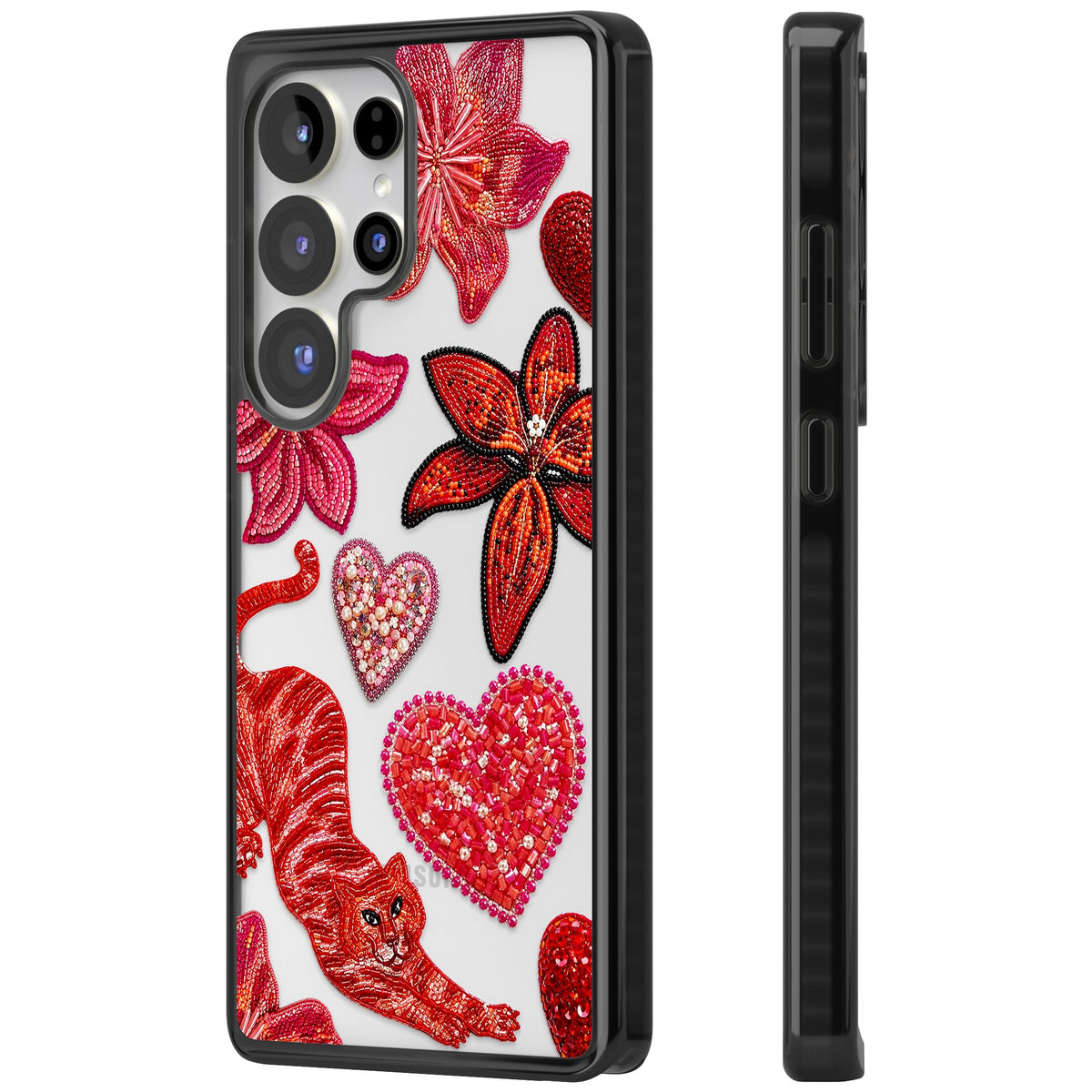 Beaded Boho Samsung S25 Ultra / Samsung S26 Ultra Impact Black Phone Case side