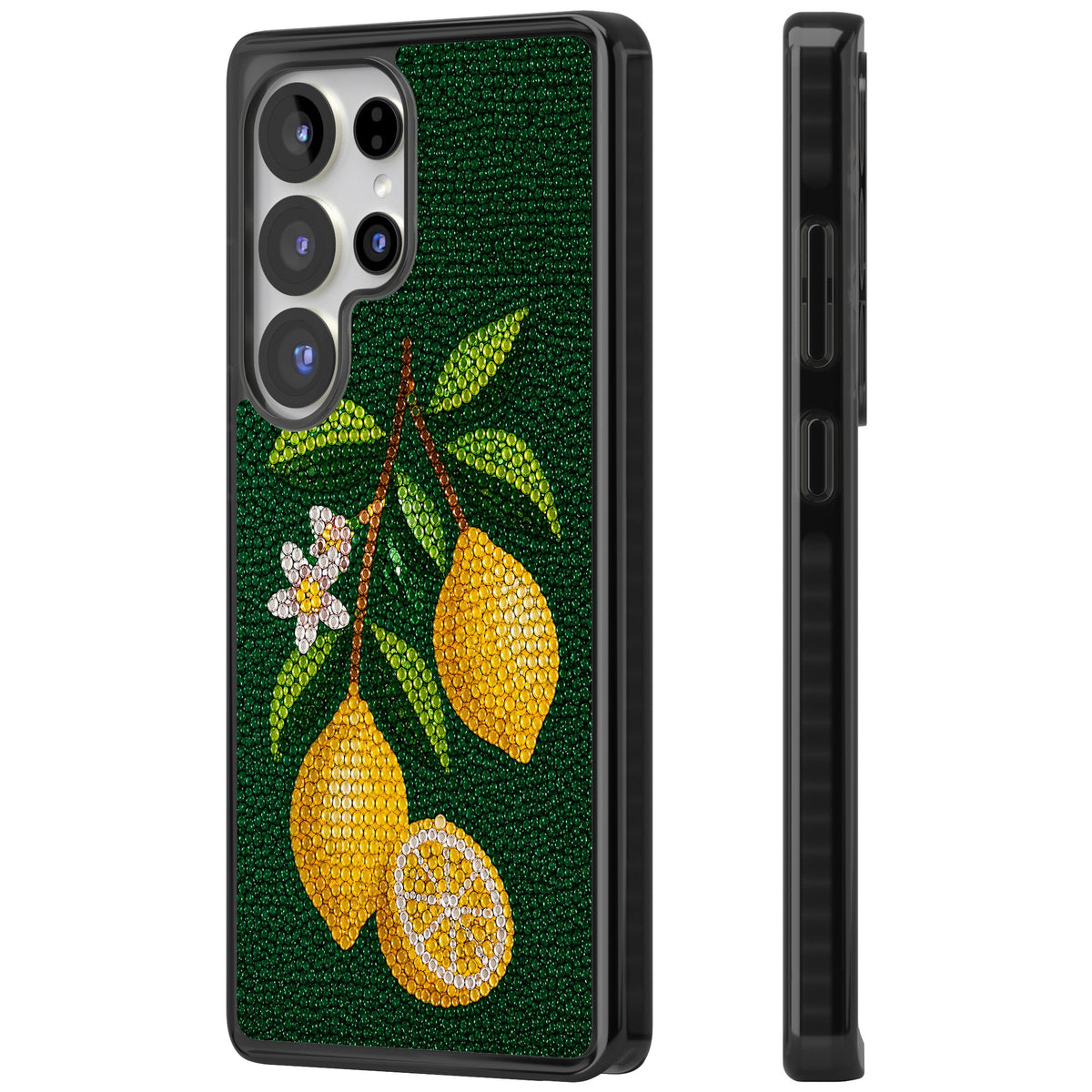 Beaded Lemons Samsung S25 Ultra / Samsung S26 Ultra Impact Black Phone Case side