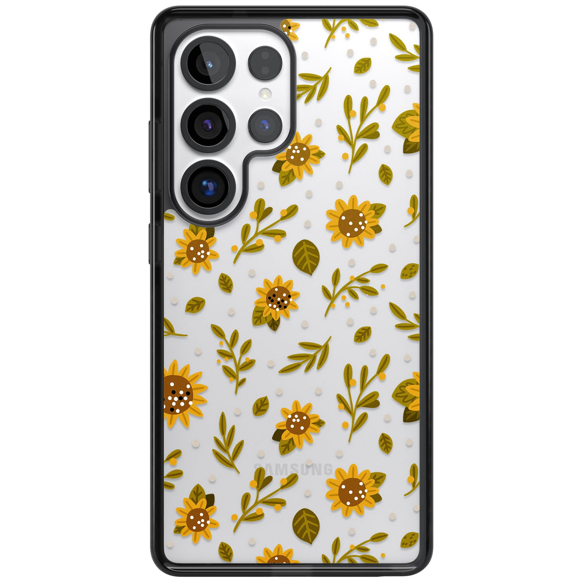 Bees & Sunflowers Samsung S25 Ultra / Samsung S26 Ultra Impact Black Phone Case front