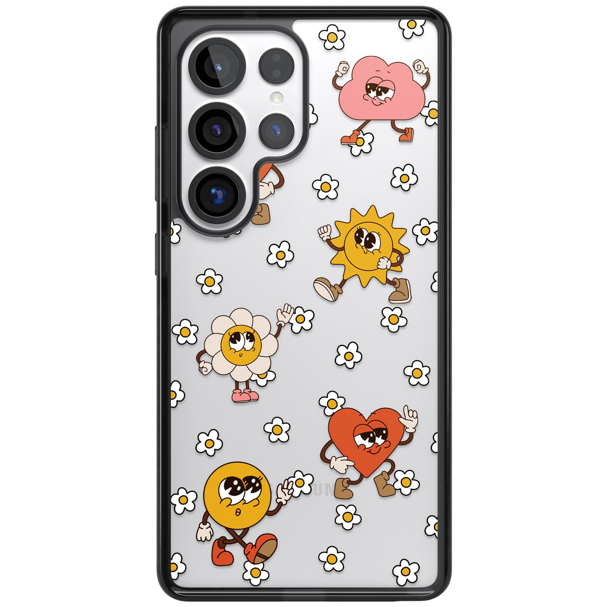 Daisies & Friends Samsung S25 Ultra / Samsung S26 Ultra Impact Black Phone Case front