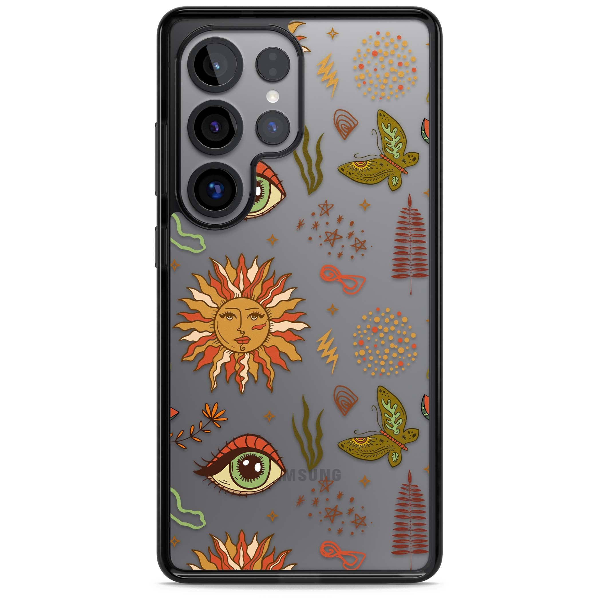 Boho Celestial Sun & Eye Pattern