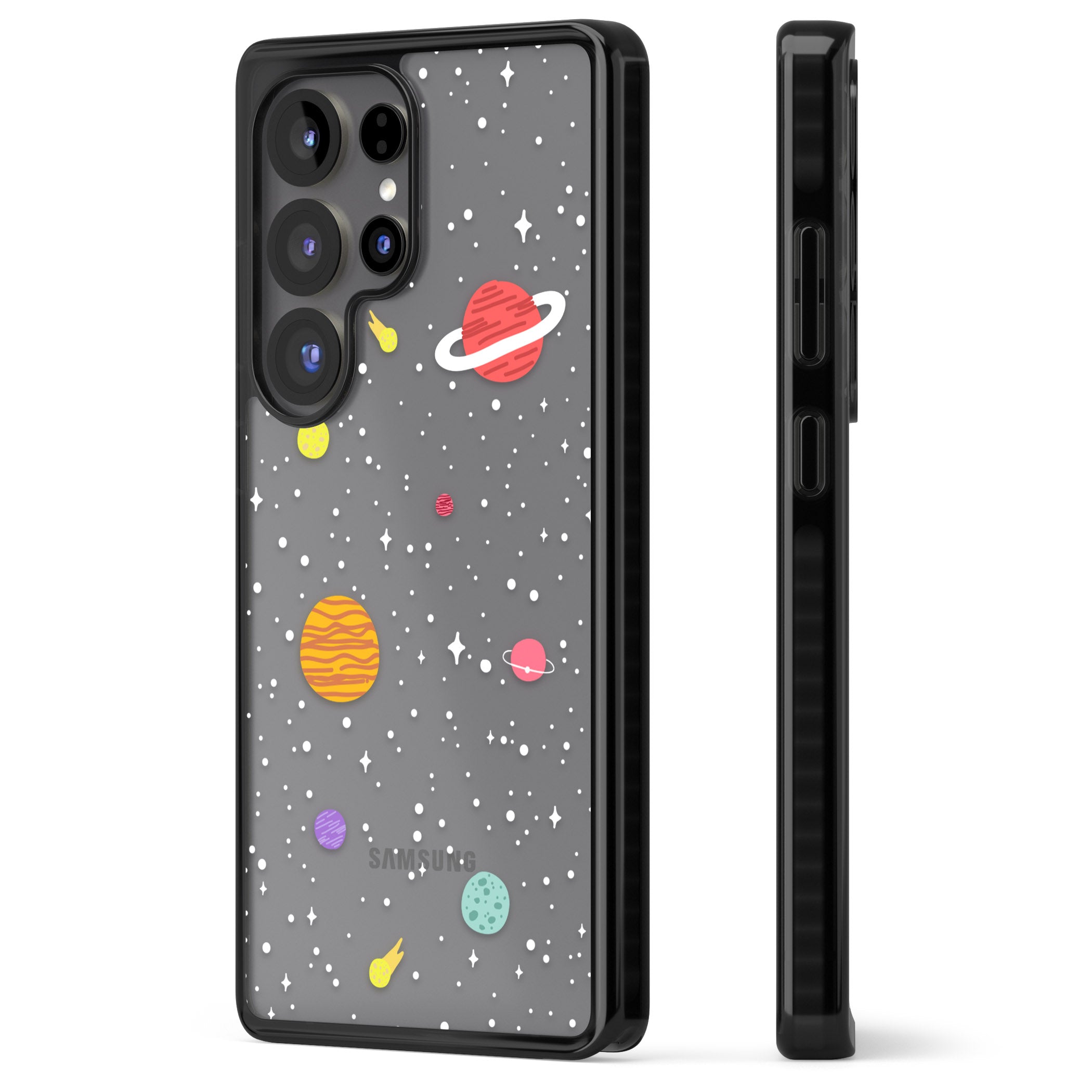 Cute Cartoon Planets (Clear)