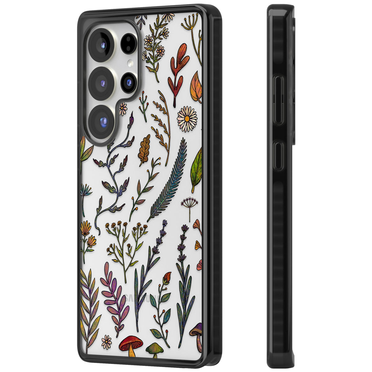 Autumn Wildflowers Samsung S25 Ultra / Samsung S26 Ultra Impact Black Phone Case side