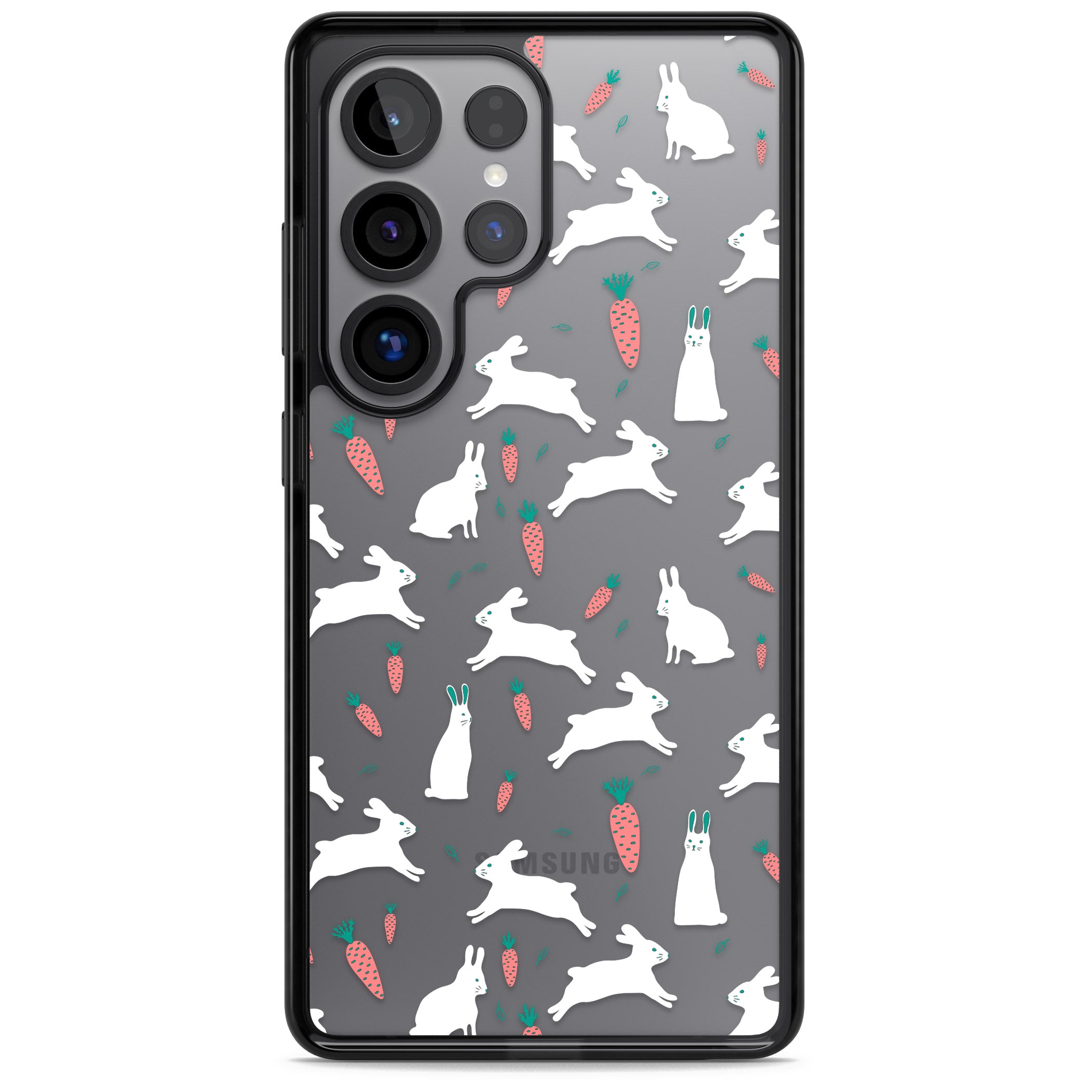 White Bunnies And Carrots