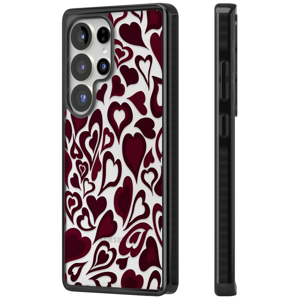 Amour Samsung S25 Ultra / Samsung S26 Ultra Impact Black Phone Case side