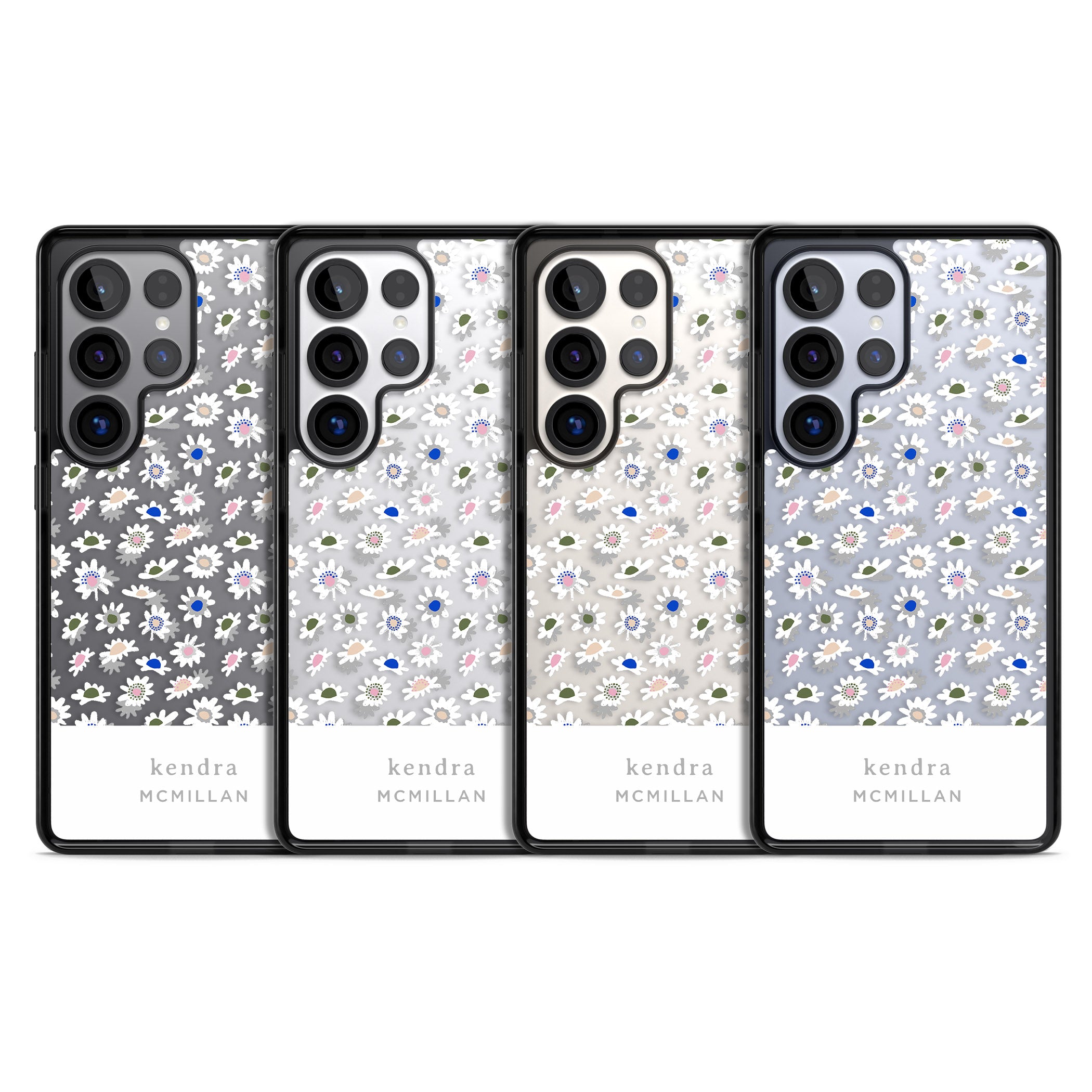 Personalised Grey & White Daisies