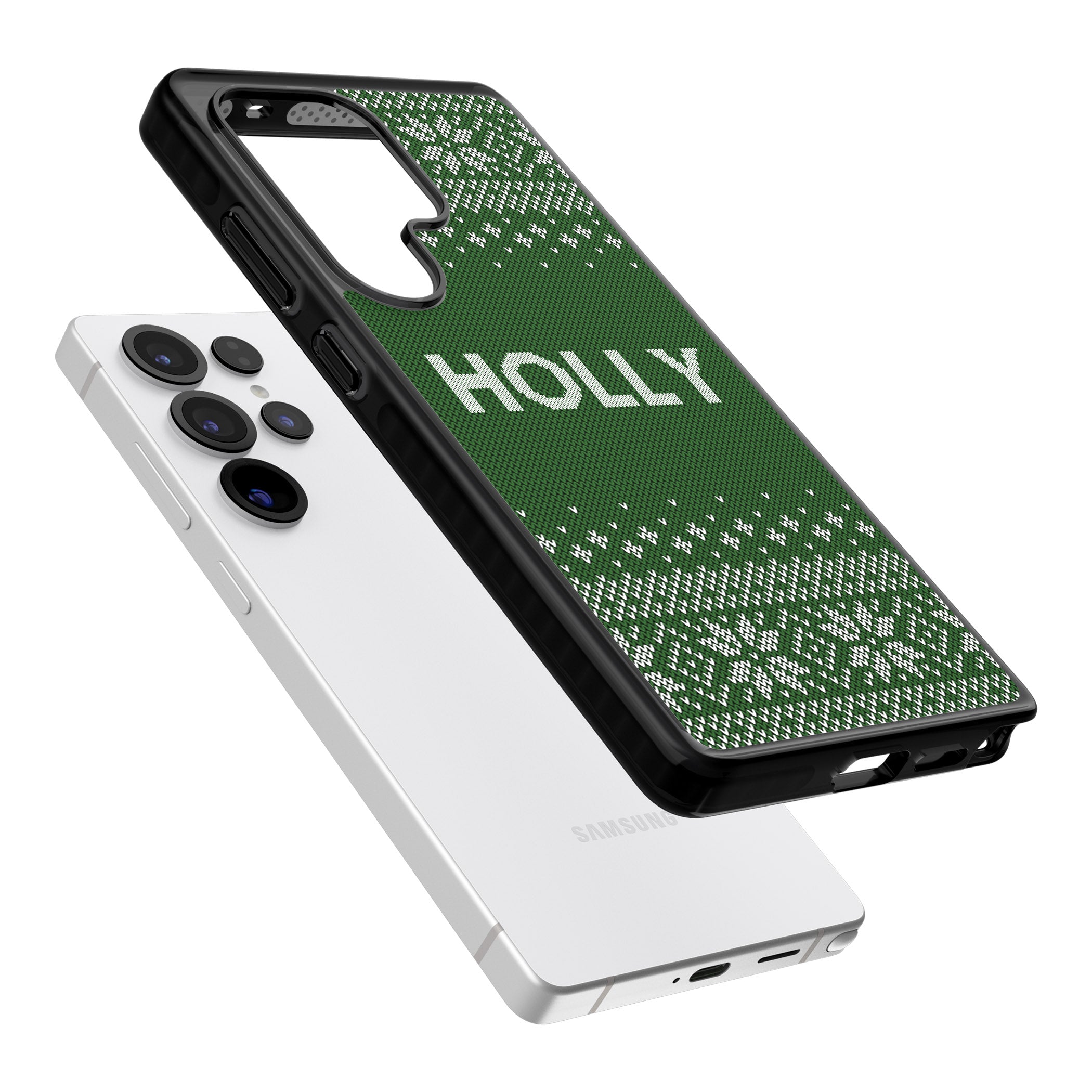 Personalised Green Christmas Knit