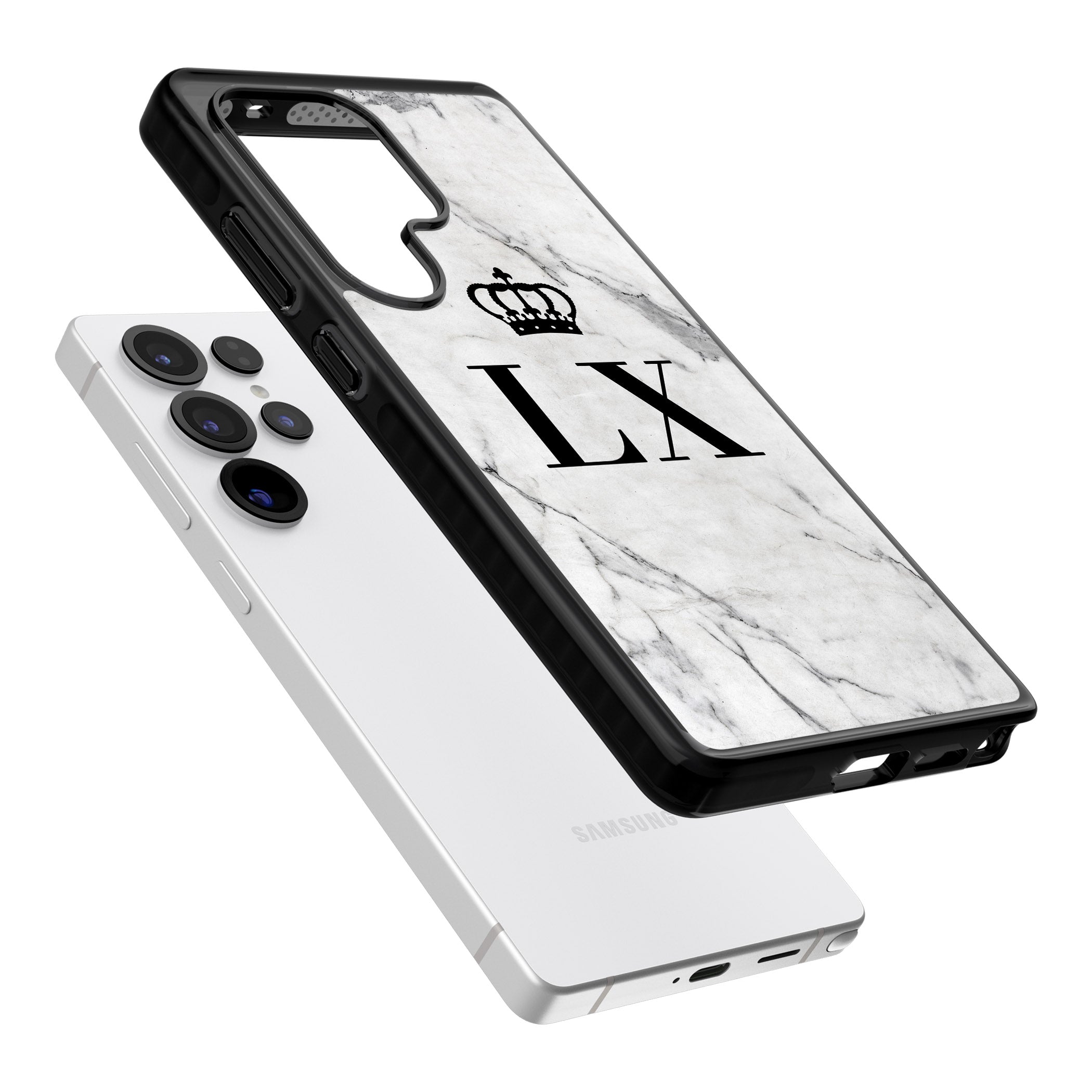 Personalised Initial Crown Marble