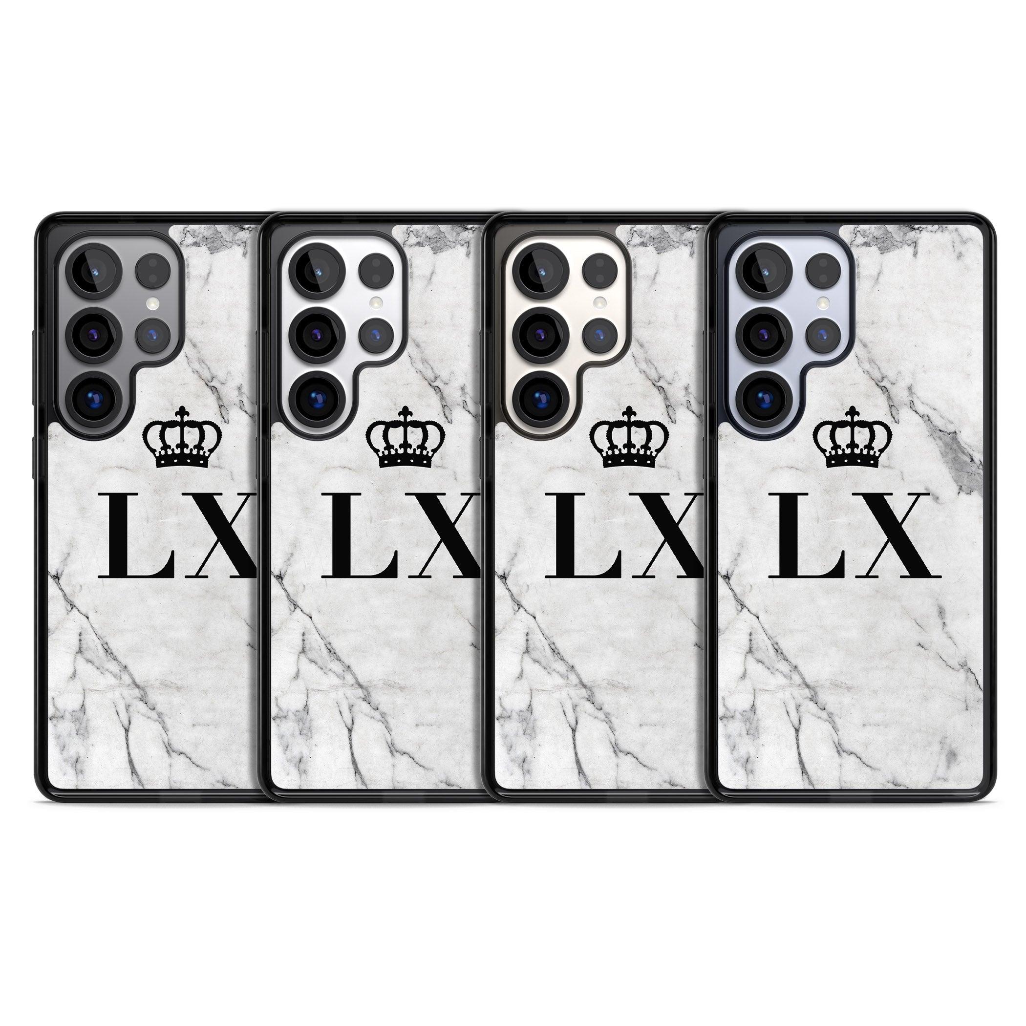 Personalised Initial Crown Marble