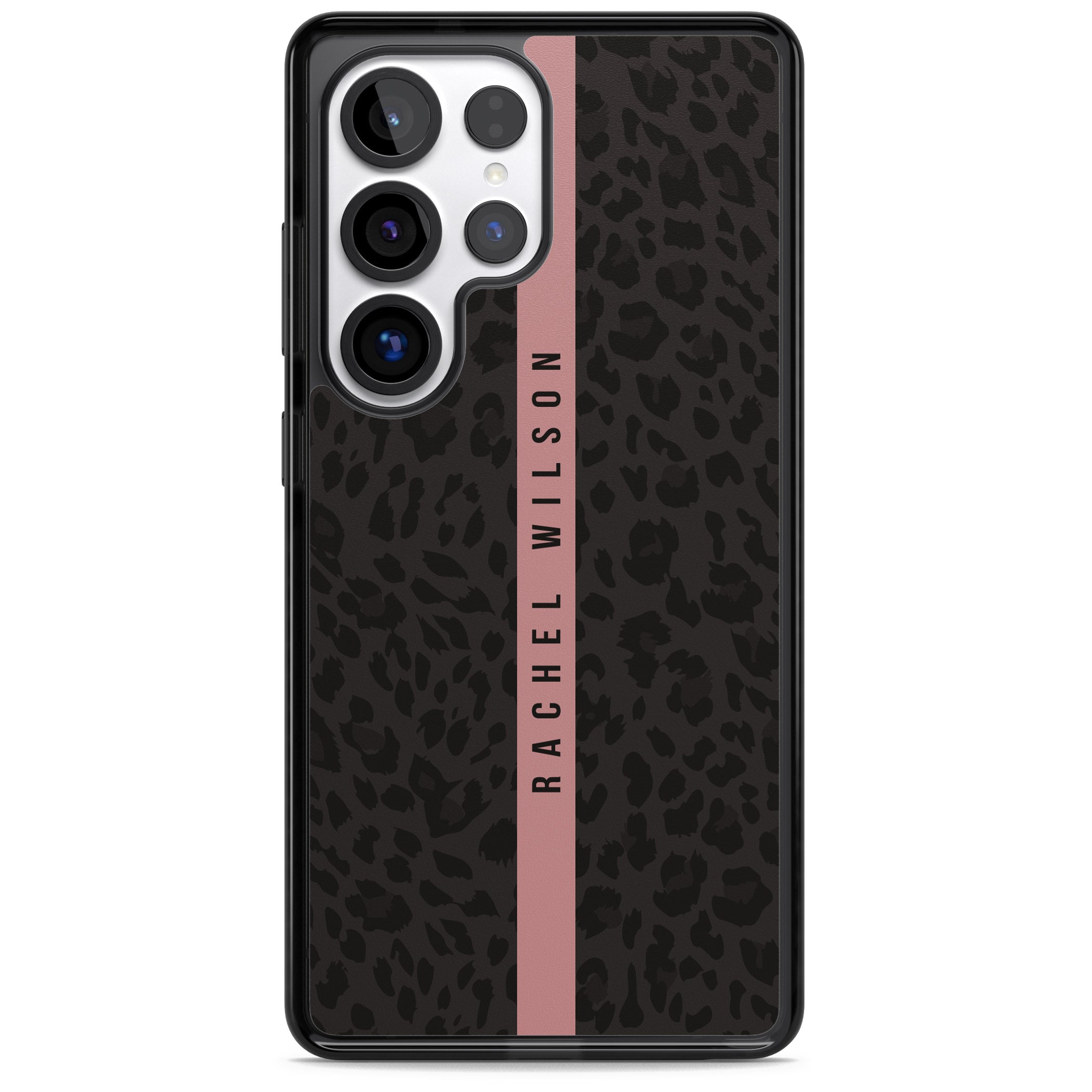 Personalised Pink Stripe Leopard