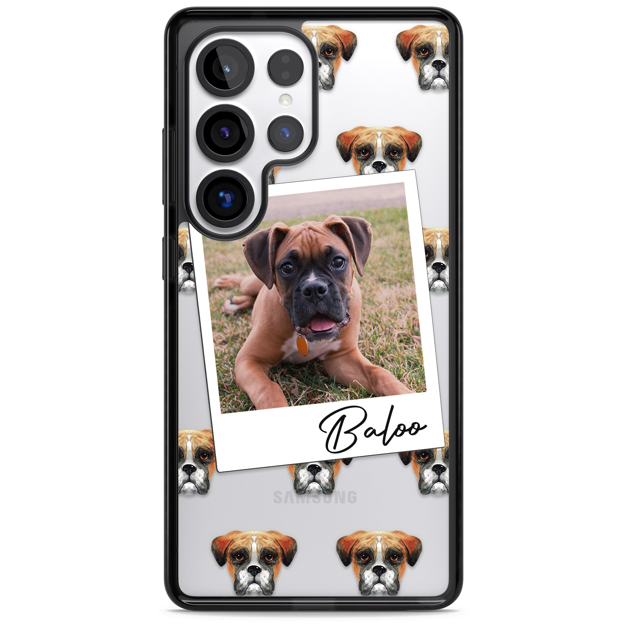 Personalised Boxer Instant Camera Photo