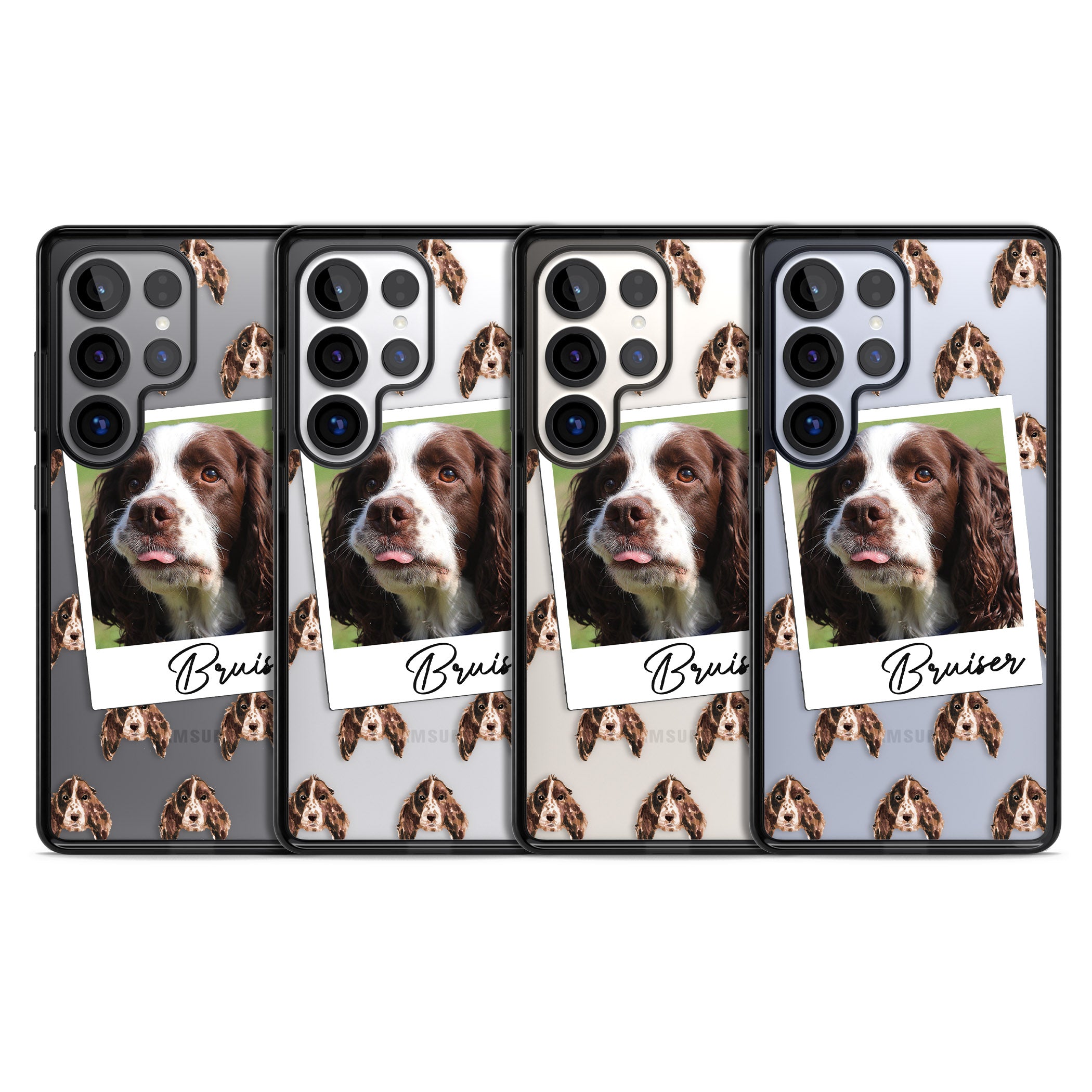 Personalised Springer Spaniel Instant Camera Photo