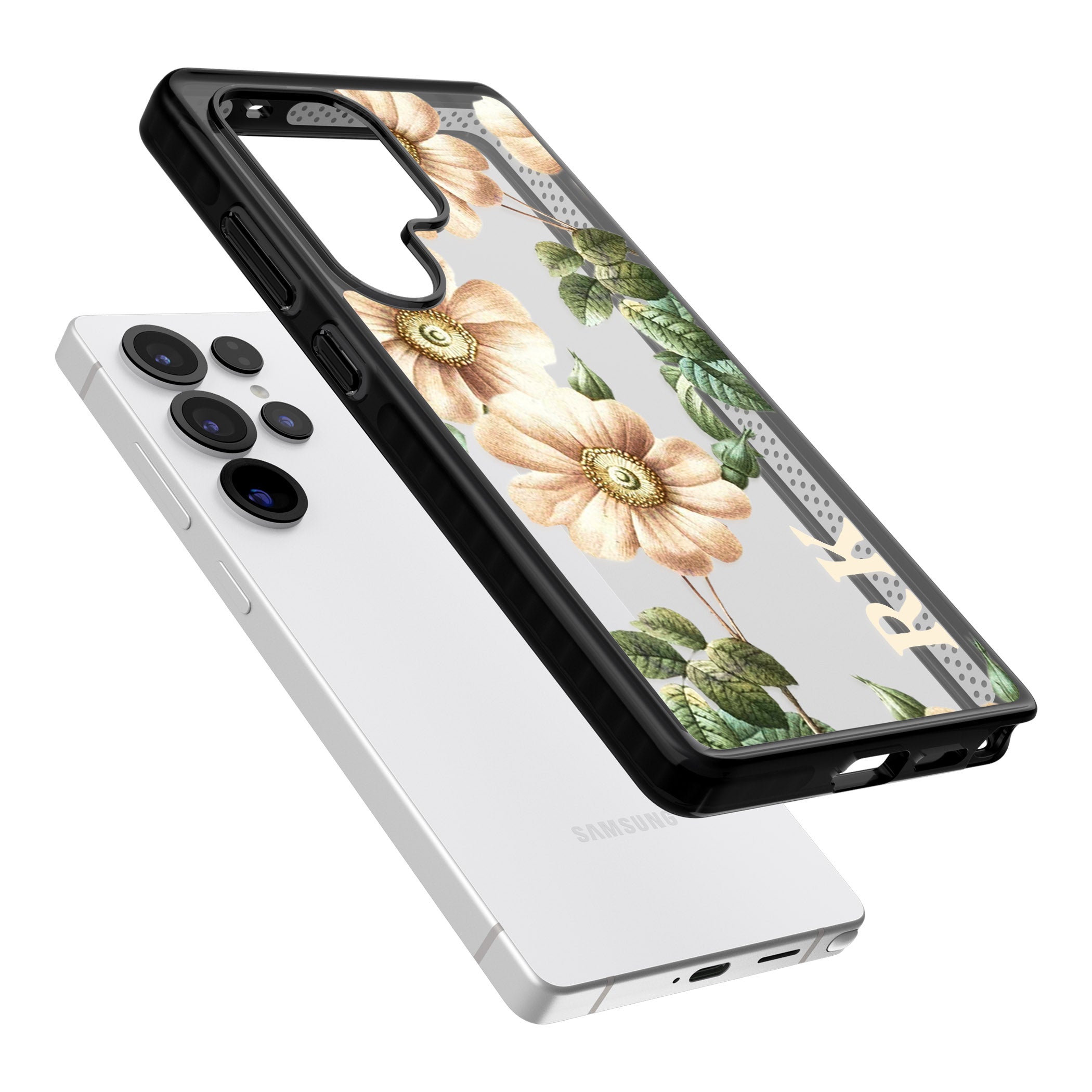 Personalised Vintage Floral Anemone