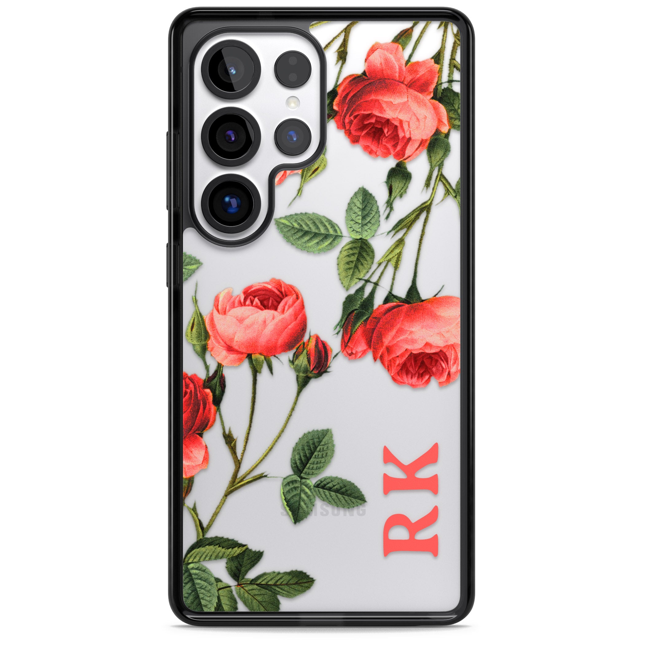 Personalised Vintage Floral Rose