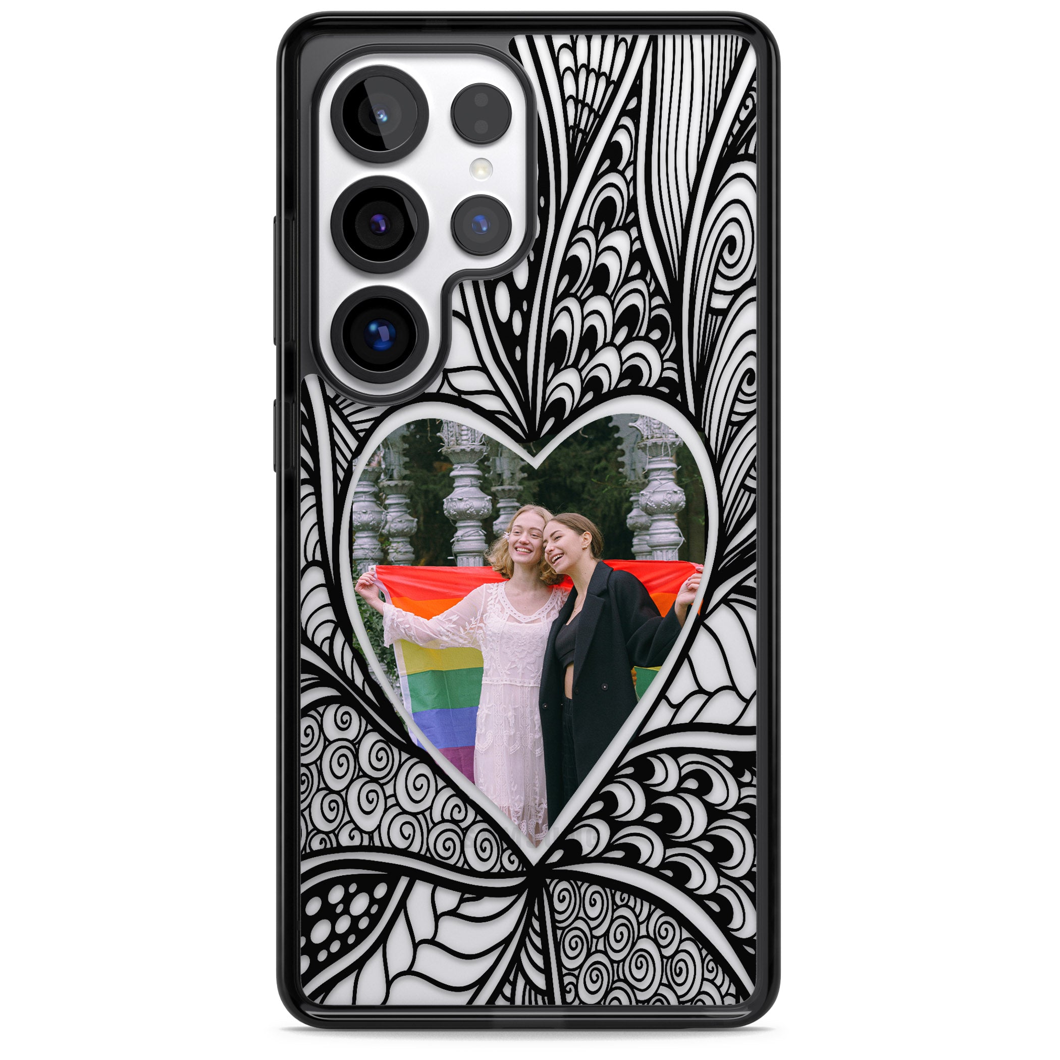 Personalised Henna Heart Photo Case