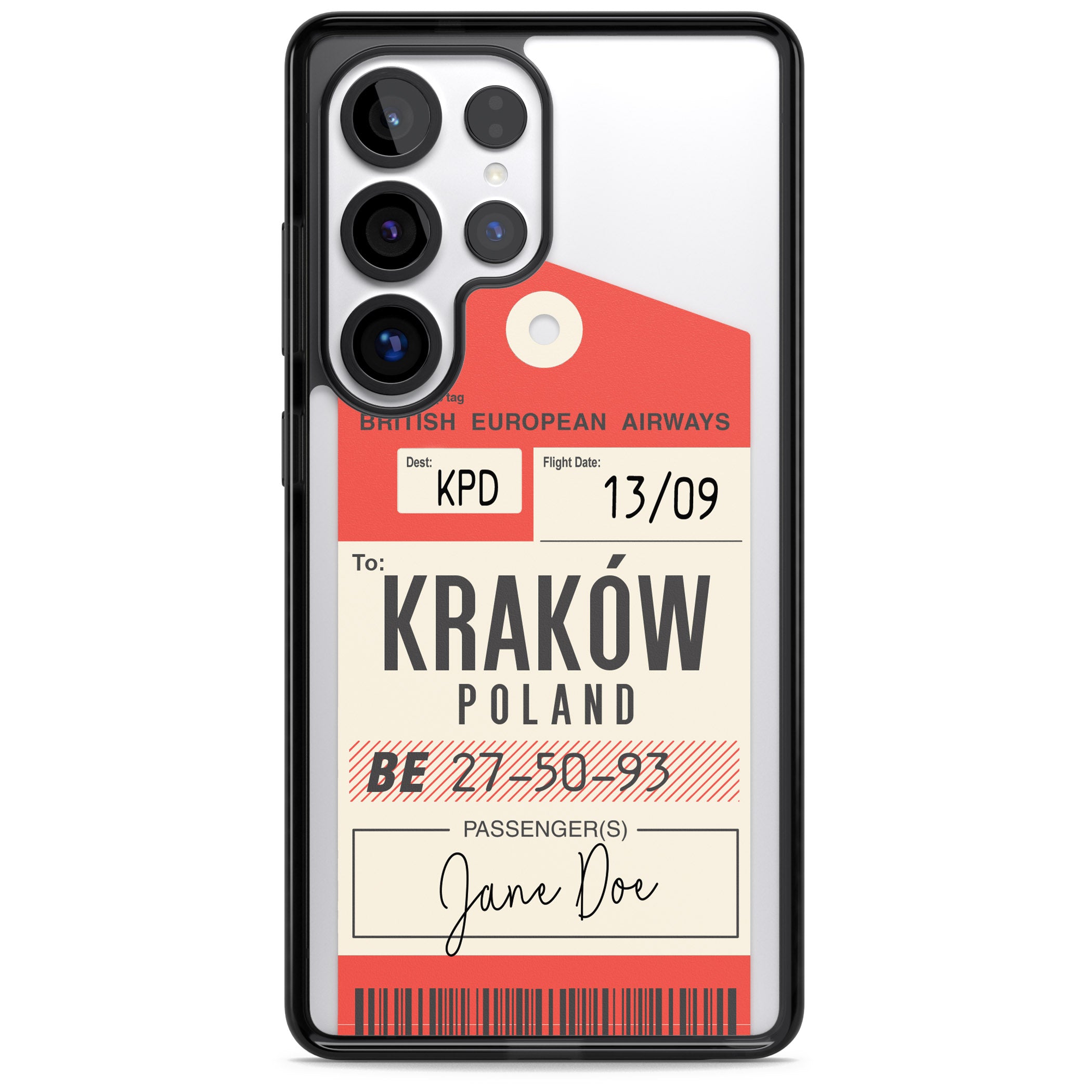 Personalised Vintage Bea Luggage Tag