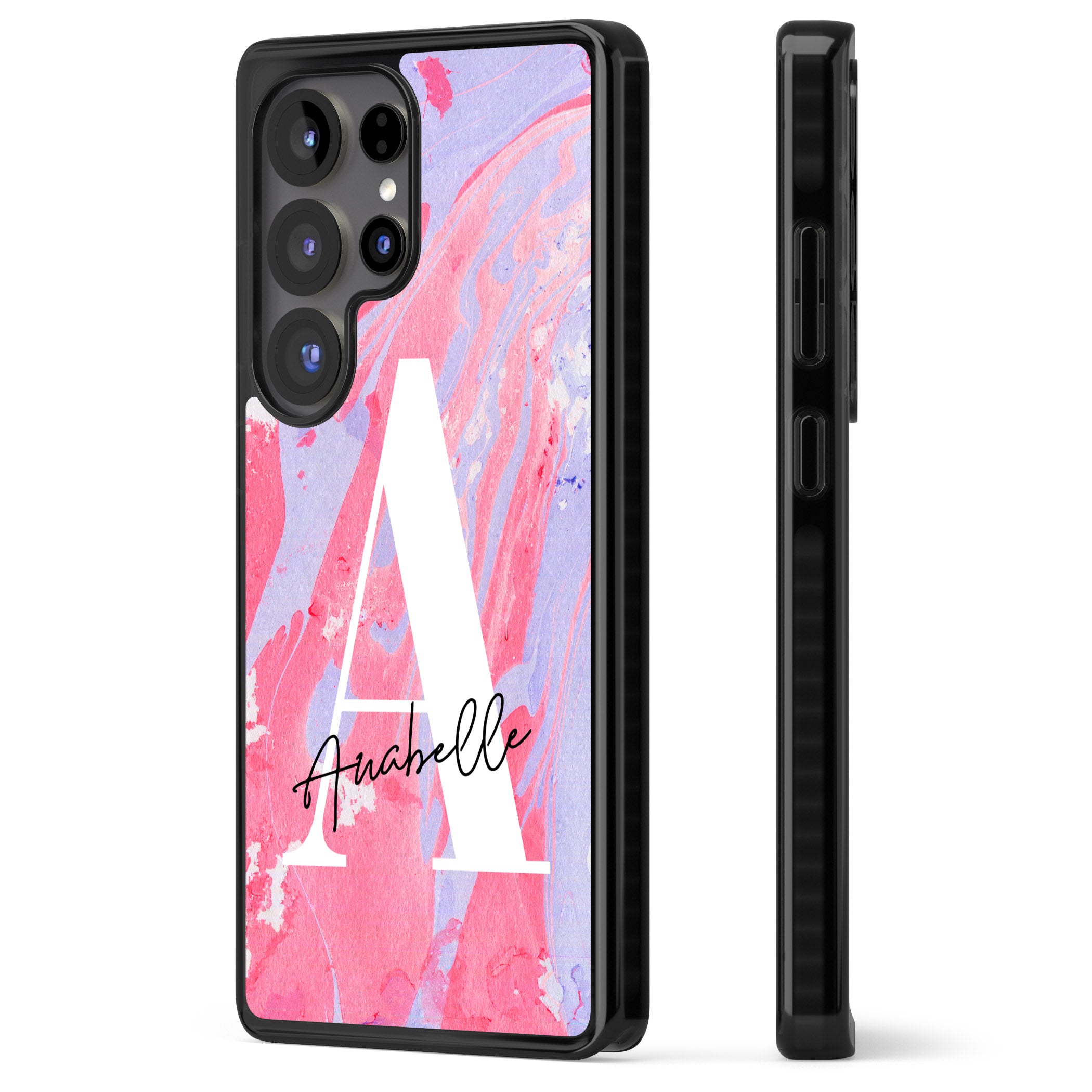 Personalised Pink & Purple Marble