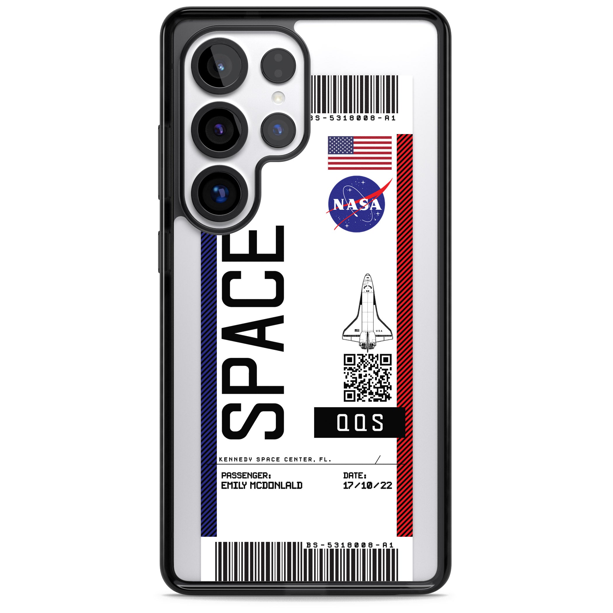 Personalised Nasa Boarding Pass (Light)
