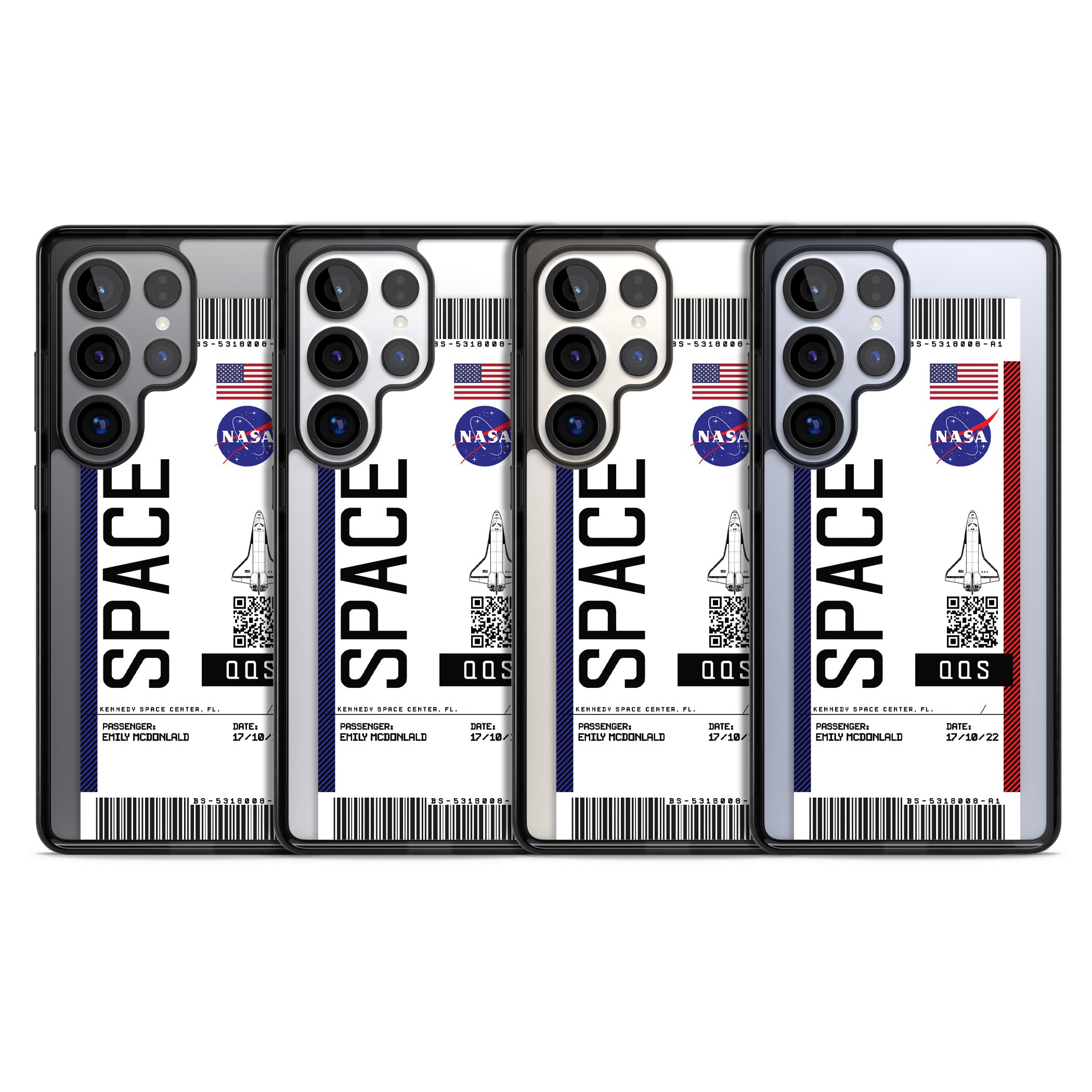 Personalised Nasa Boarding Pass (Light)