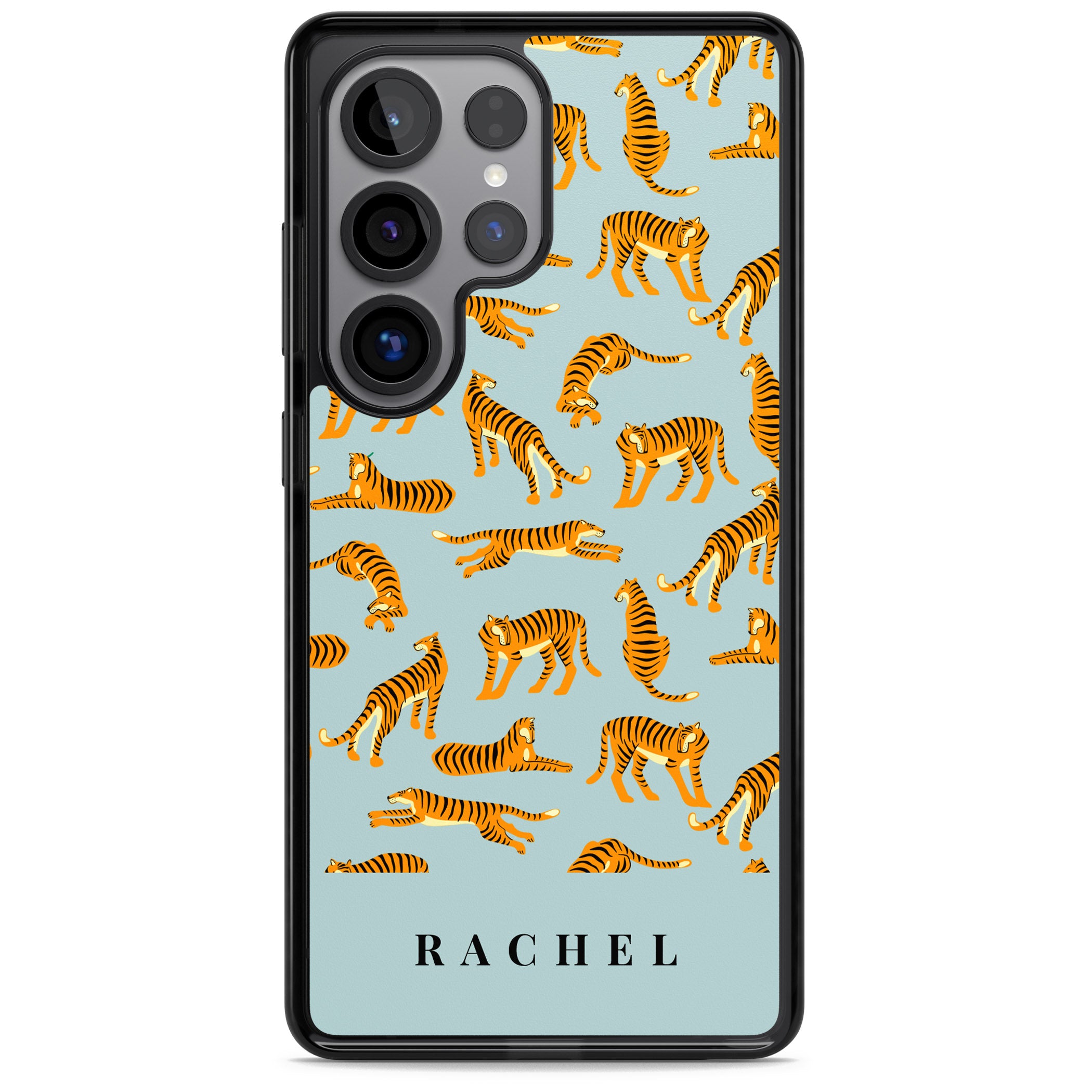 Personalised Turquoise Tiger Pattern