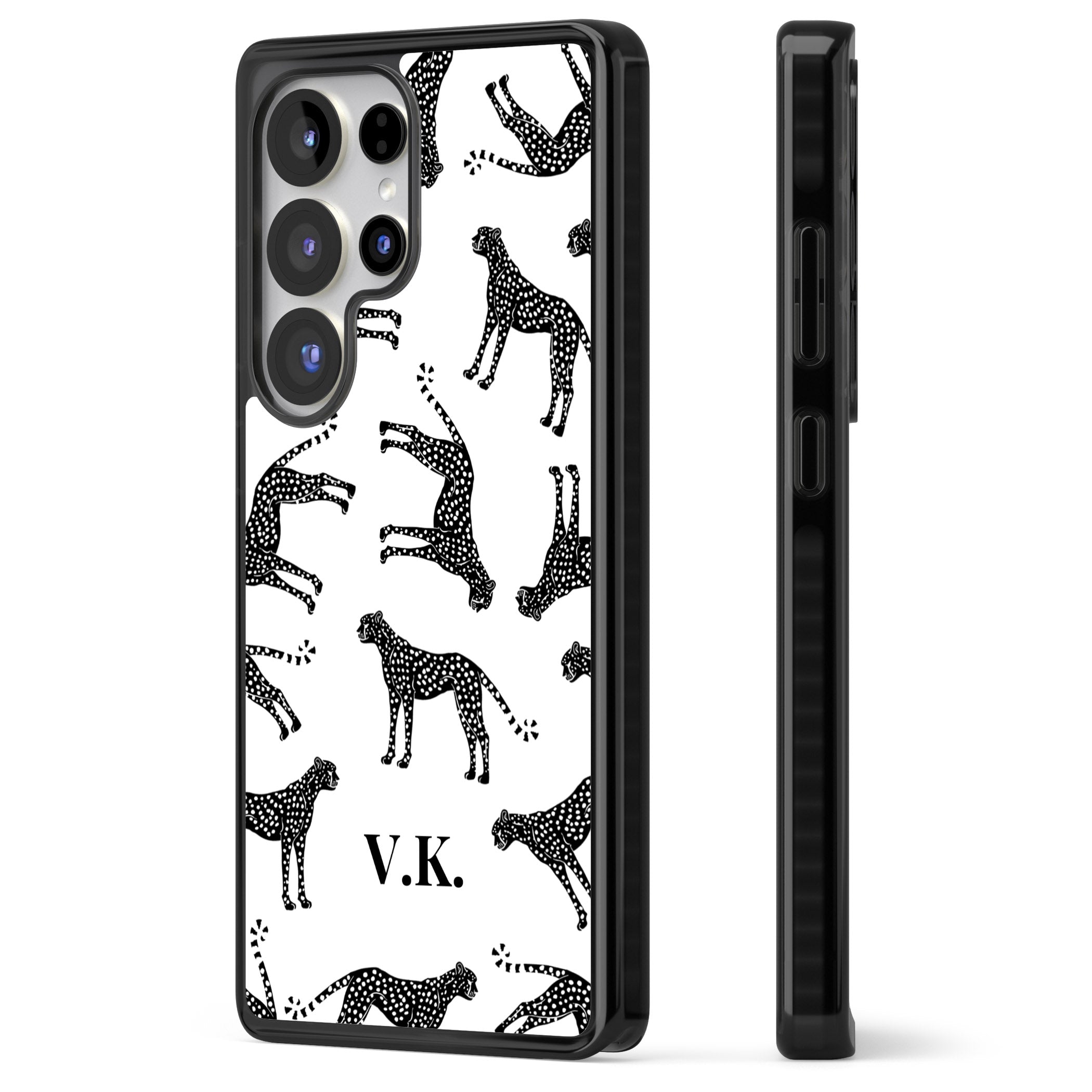 Personalised Black & White Cheetah Pattern