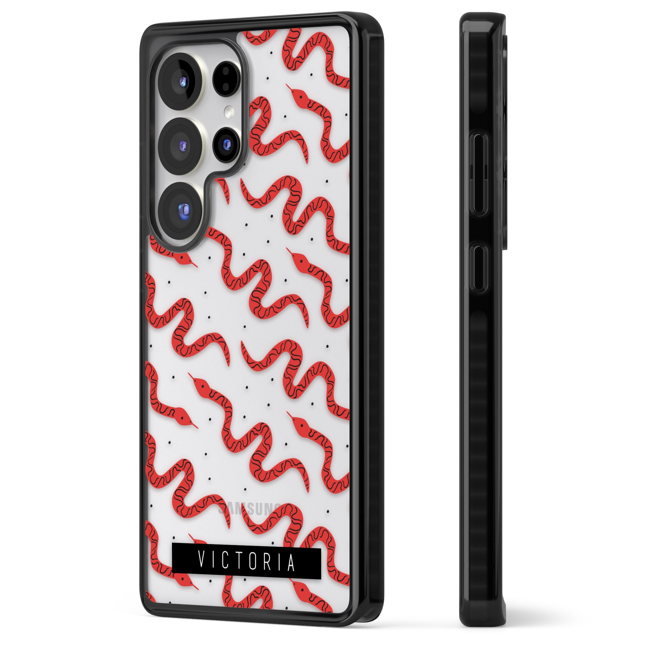 Personalised Red Snake Pattern