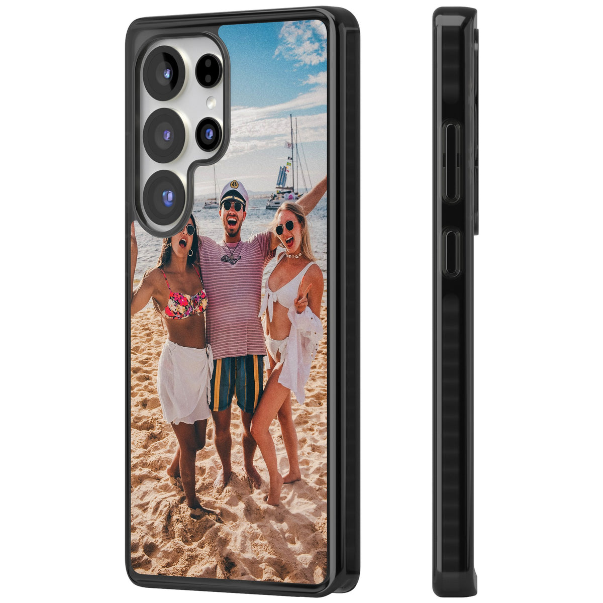 Personalised Photo Samsung S25 Ultra / Samsung S26 Ultra Impact Black Phone Case side