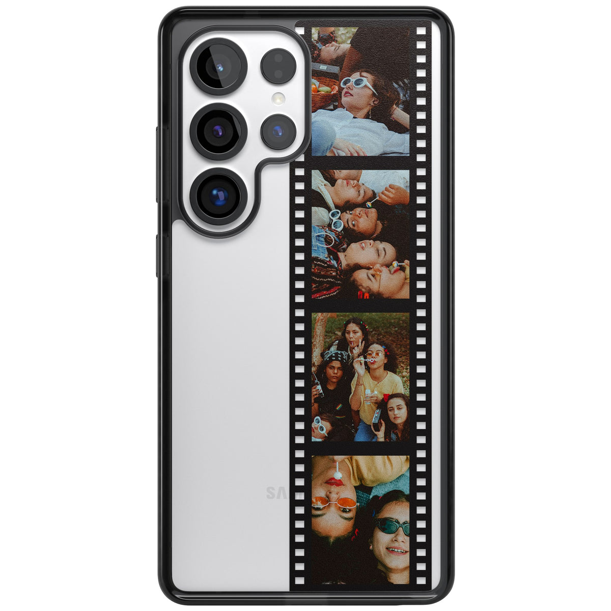 Personalised Photo Film Strip Samsung S25 Ultra / Samsung S26 Ultra Impact Black Phone Case front
