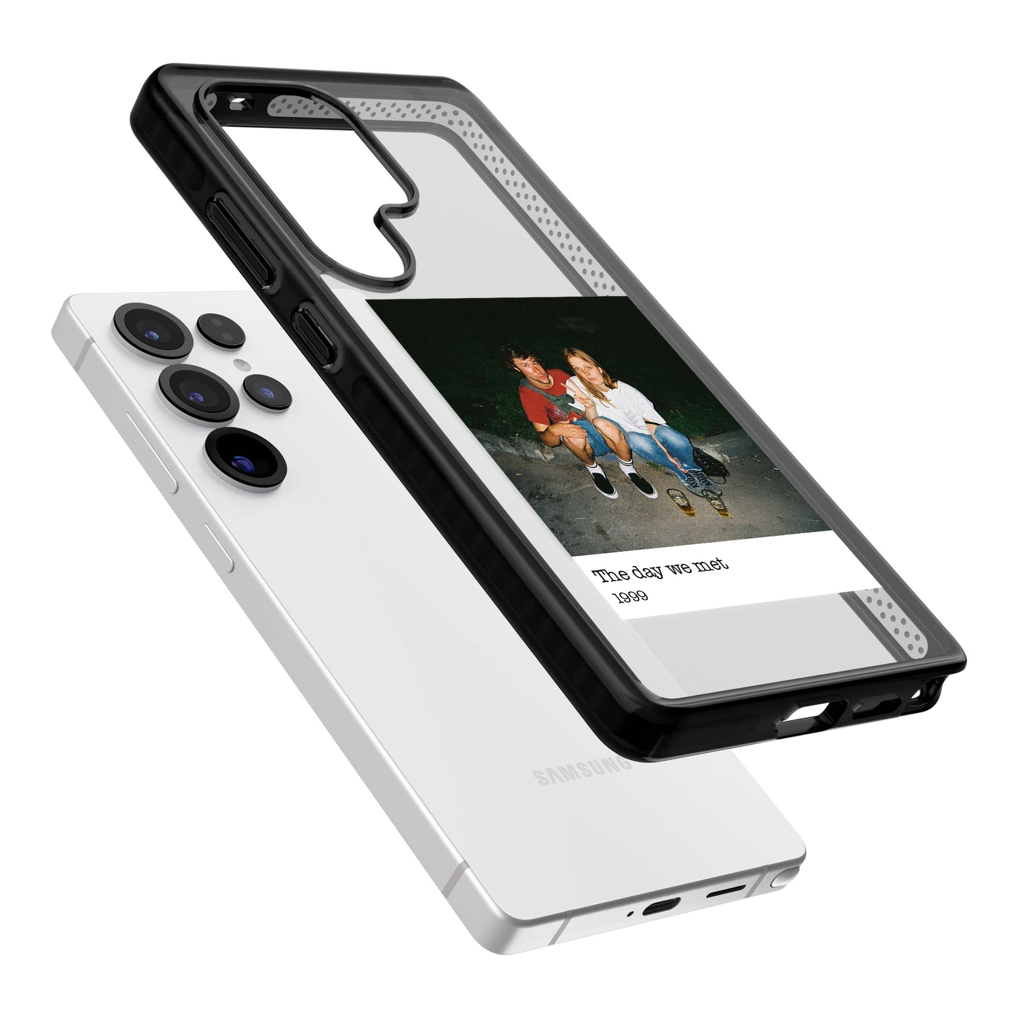 Photo Memory minimal iPhone case | Black Impact case for Samsung Galaxy S25 Ultra