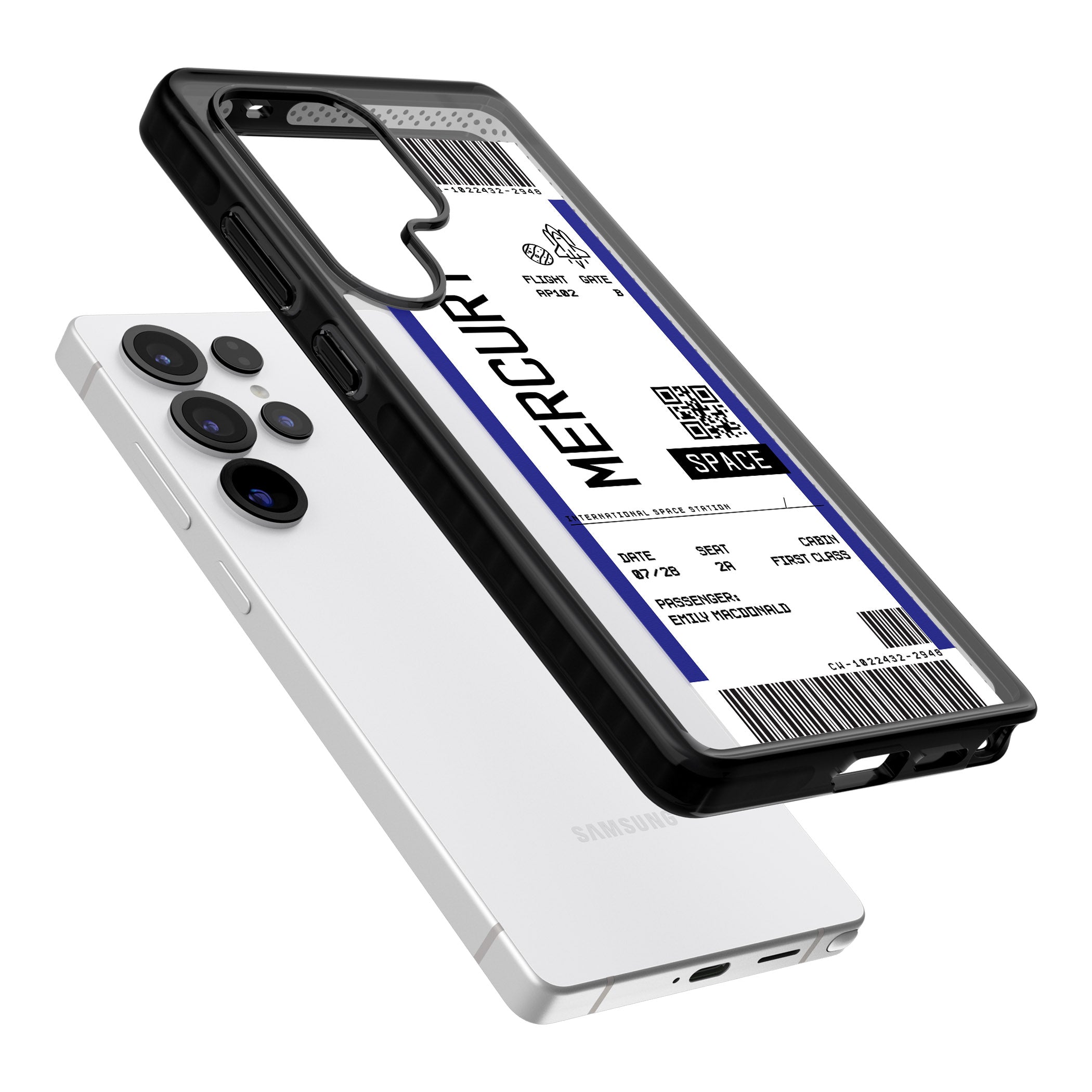 Personalised Mercury Travel Ticket