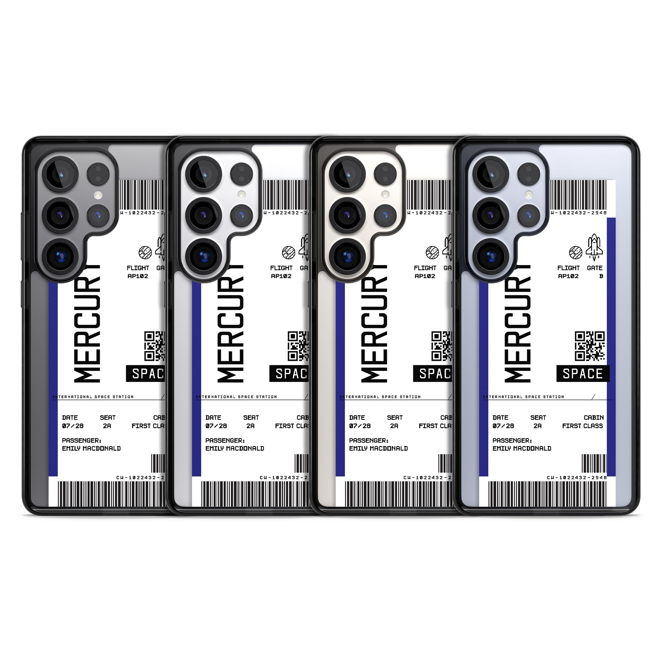 Personalised Mercury Travel Ticket