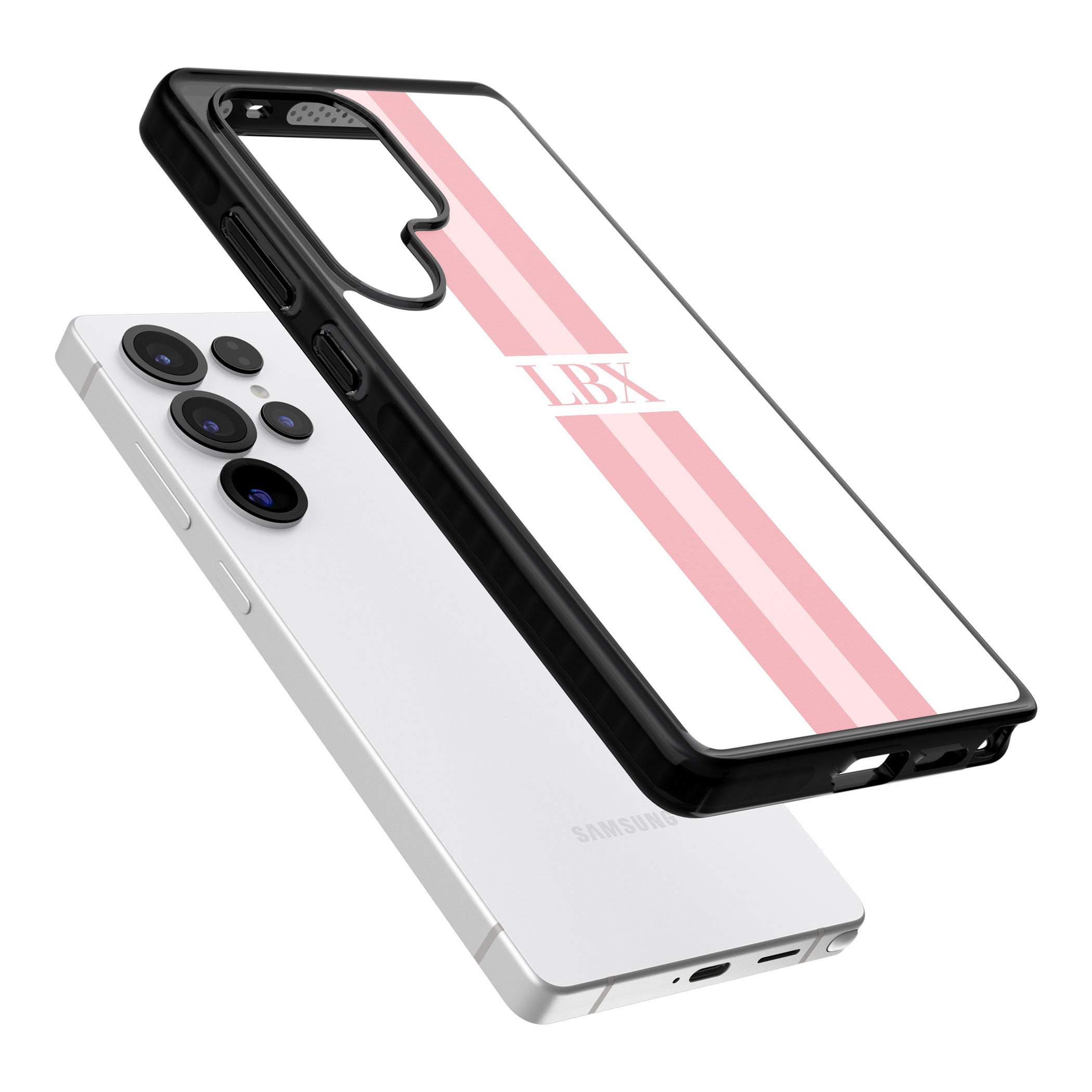 Personalised Minimal Pink Stripe