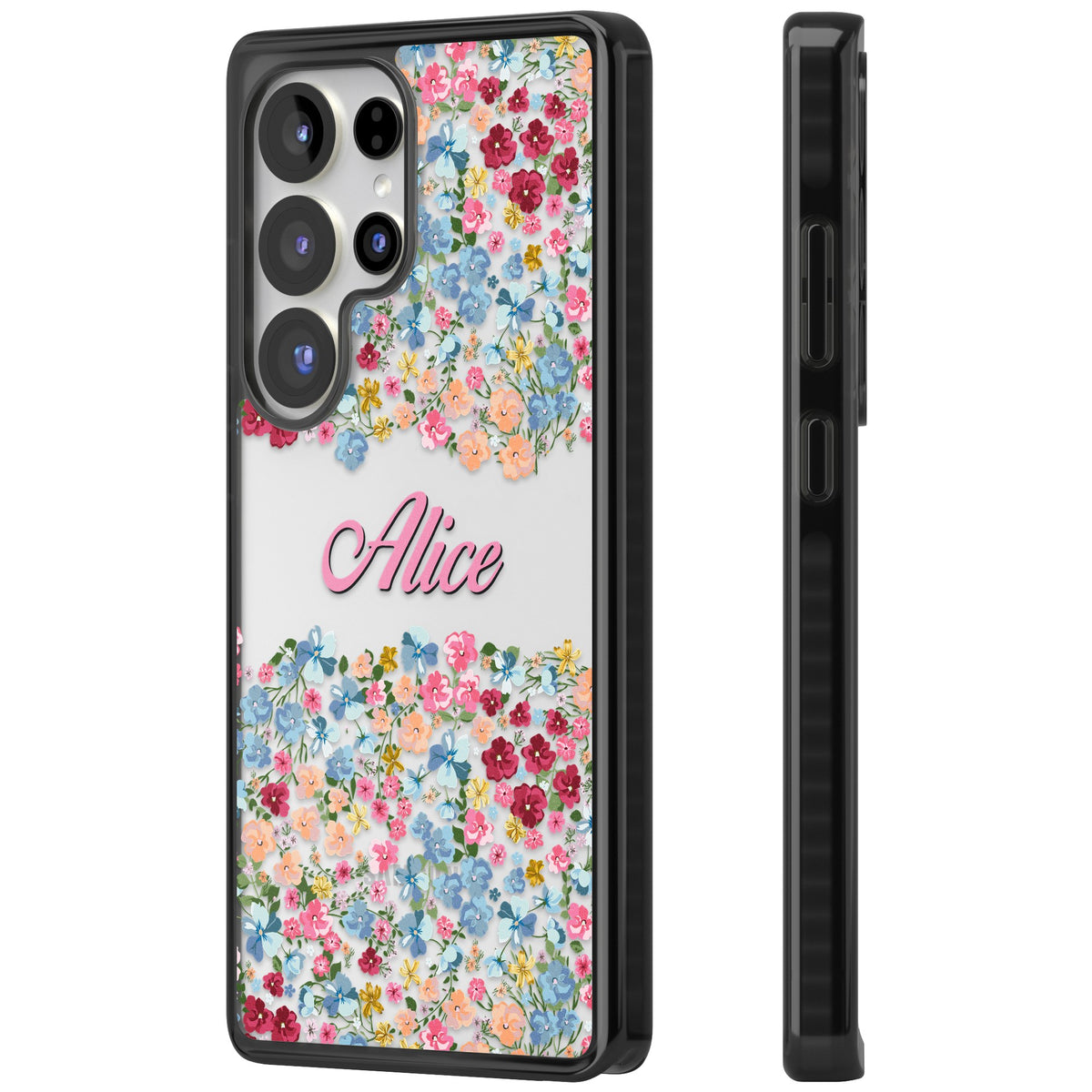 Personalised Venetian Meadow Samsung S25 Ultra / Samsung S26 Ultra Impact Black Phone Case side