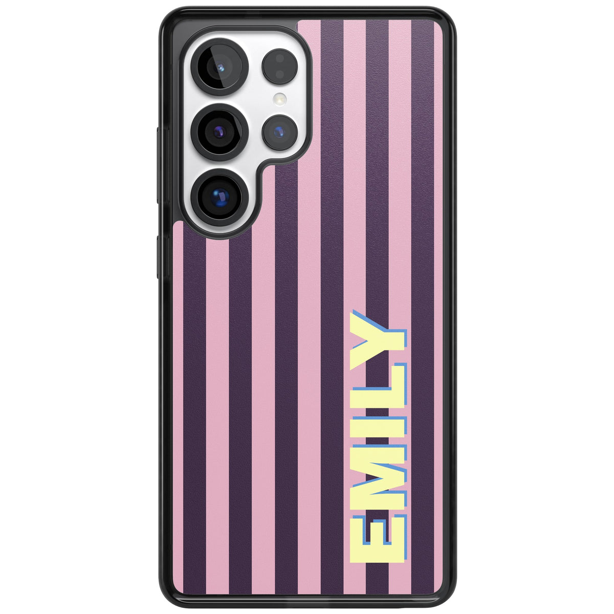 Personalised Lebanese Stripe Samsung S25 Ultra / Samsung S26 Ultra Impact Black Phone Case front
