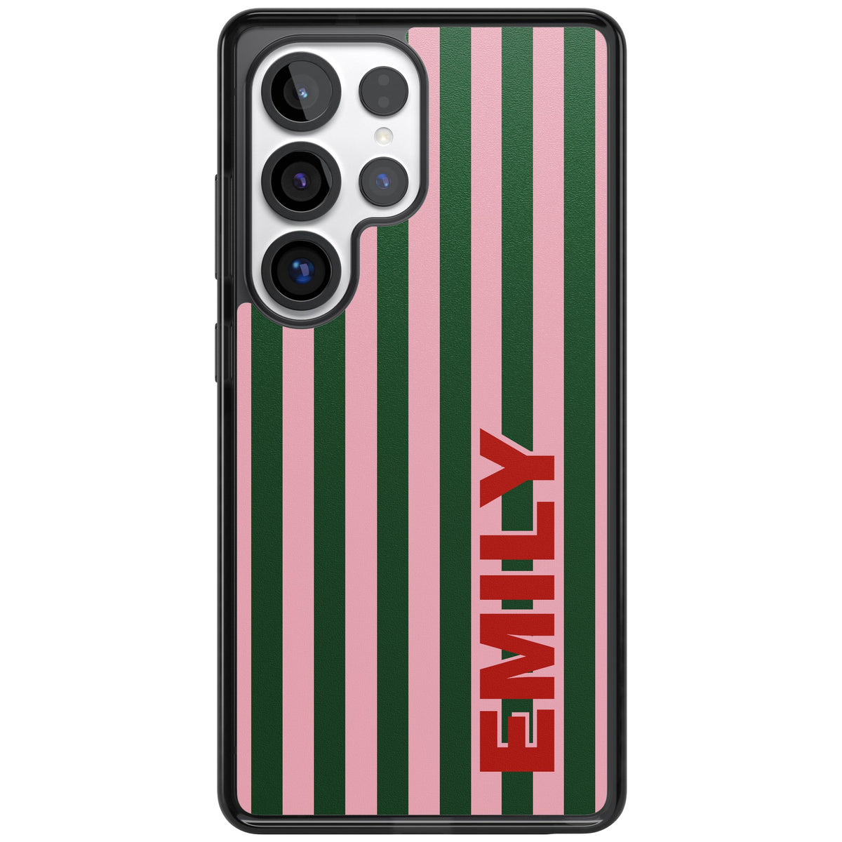 Personalised Italian Stripe Samsung S25 Ultra / Samsung S26 Ultra Impact Black Phone Case front