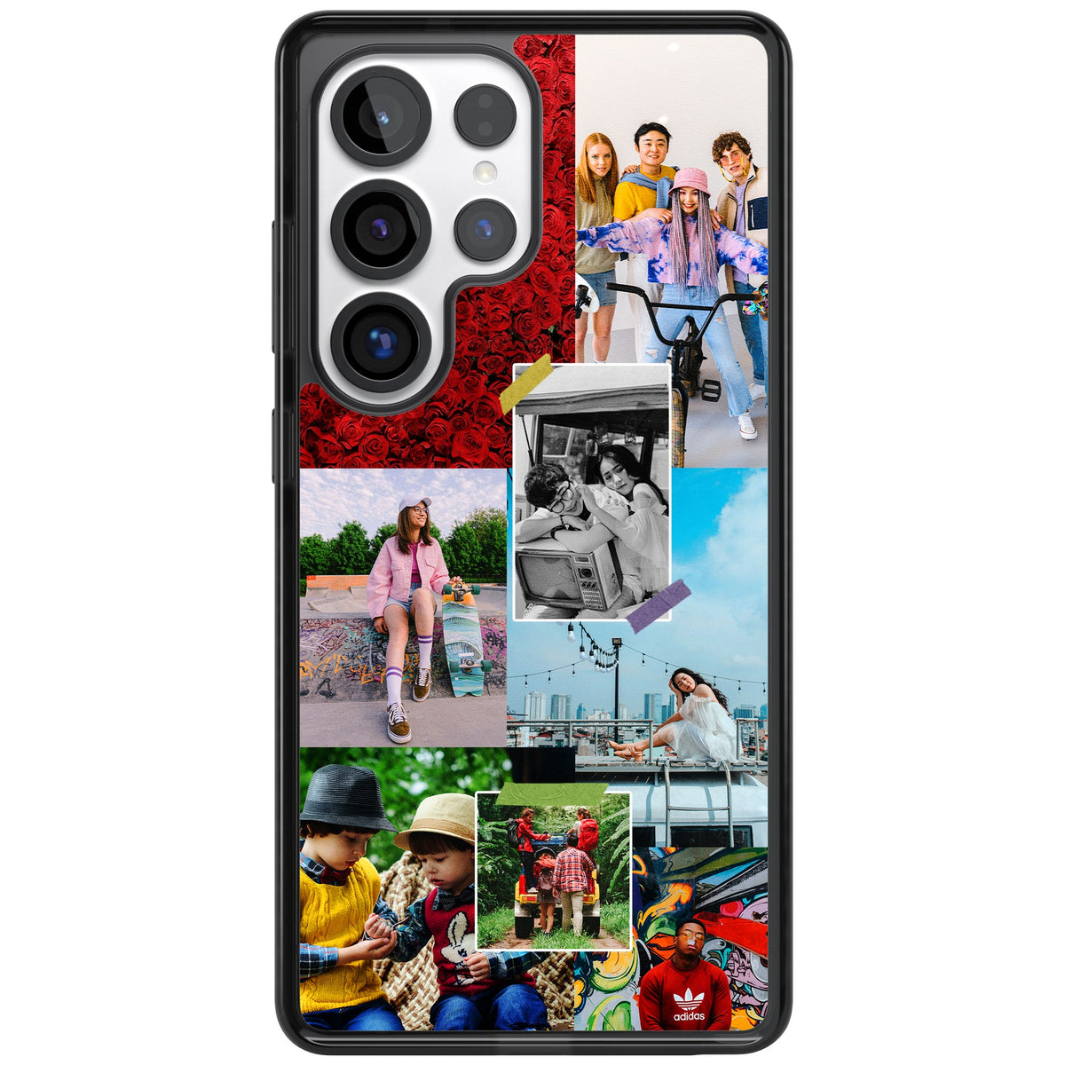 Personalised Photo Collage Samsung S25 Ultra / Samsung S26 Ultra Impact Black Phone Case front