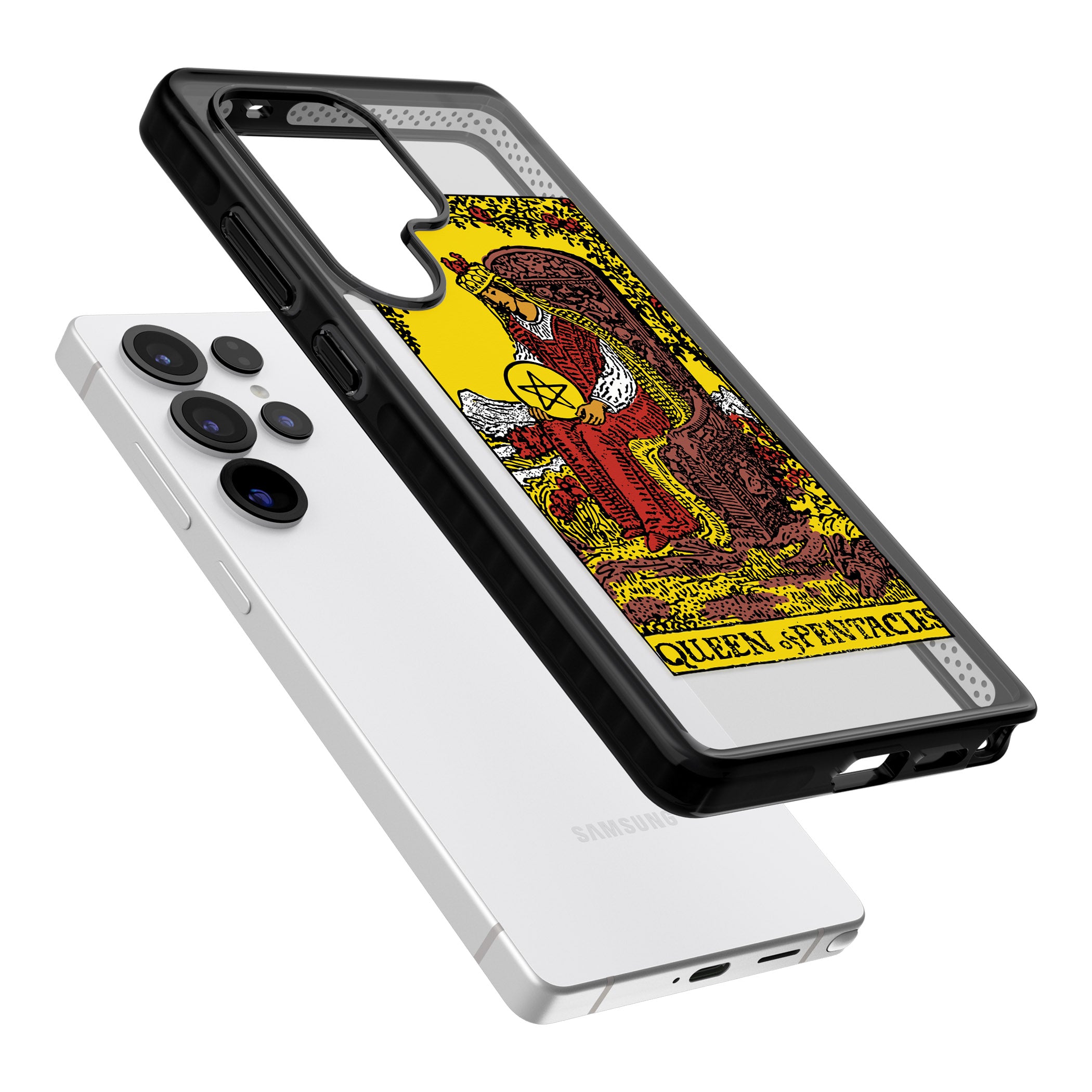 Personalised Queen Of Pentacles Tarot Card (Color)