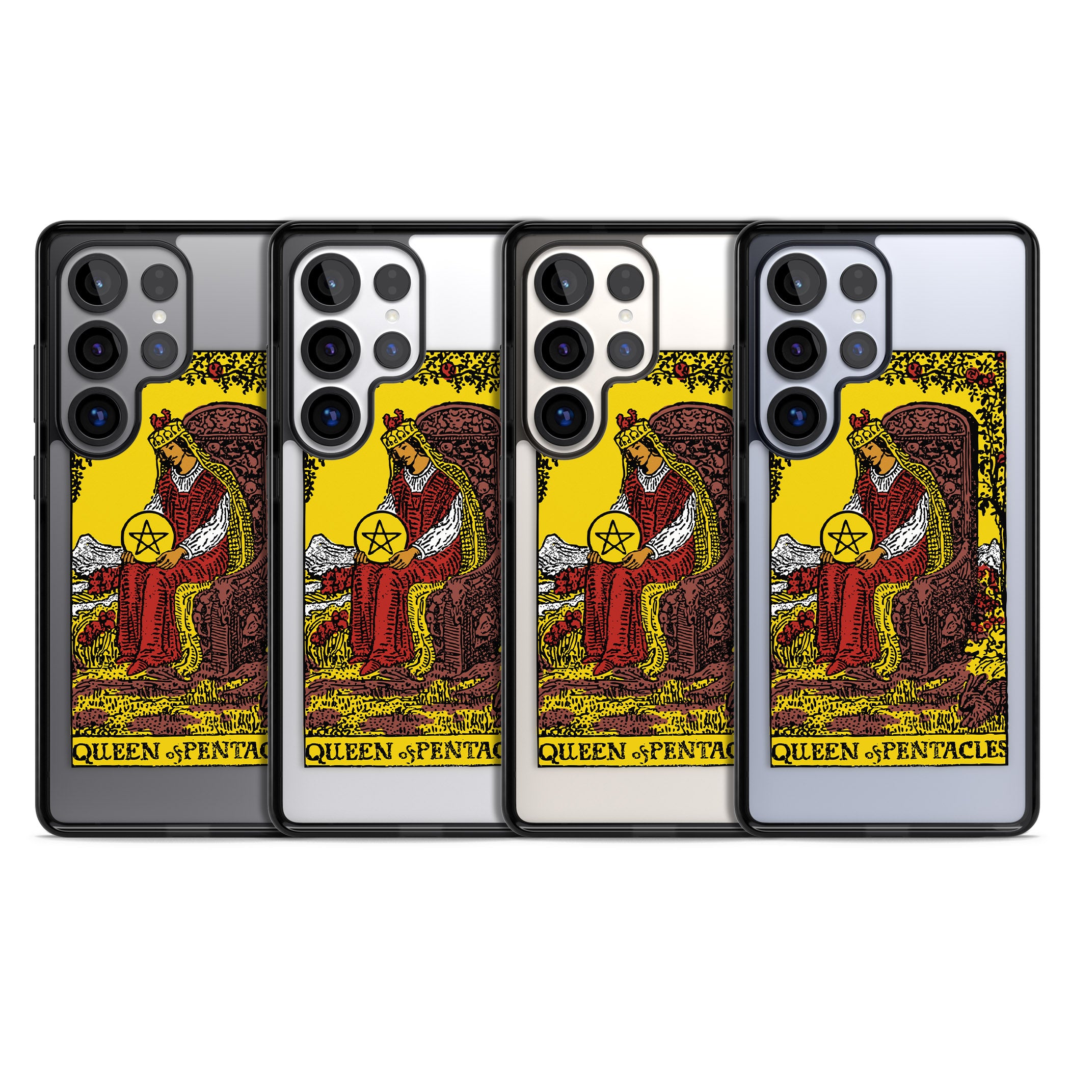 Personalised Queen Of Pentacles Tarot Card (Color)