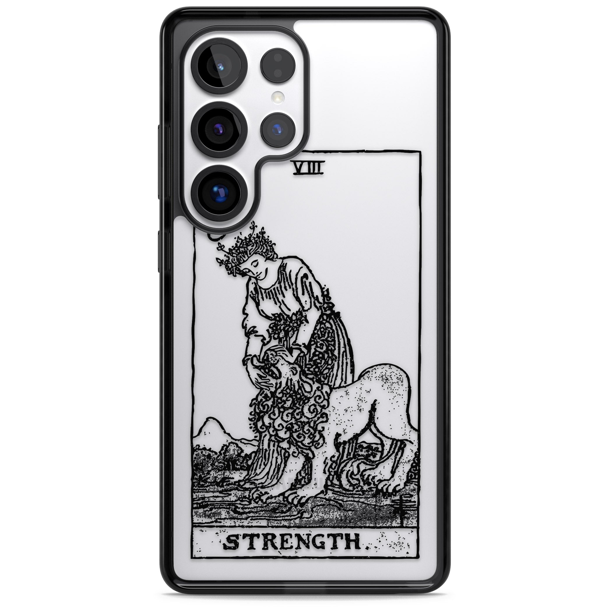 Personalised Strength Tarot Card (Clear)