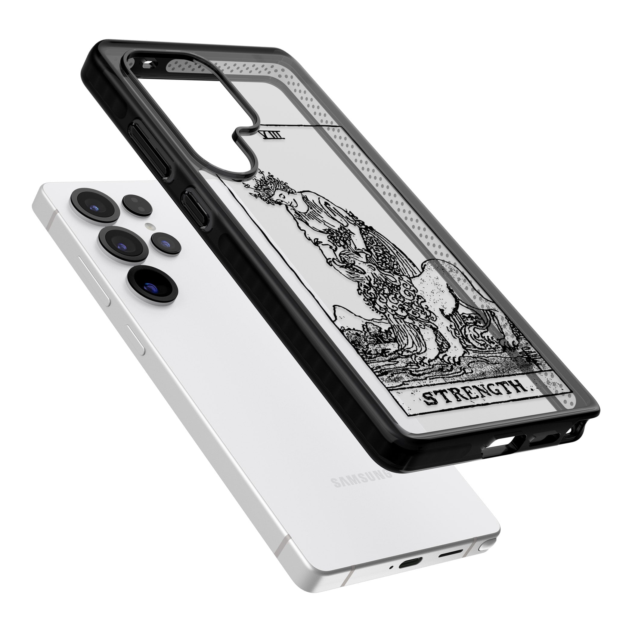 Personalised Strength Tarot Card (Clear)