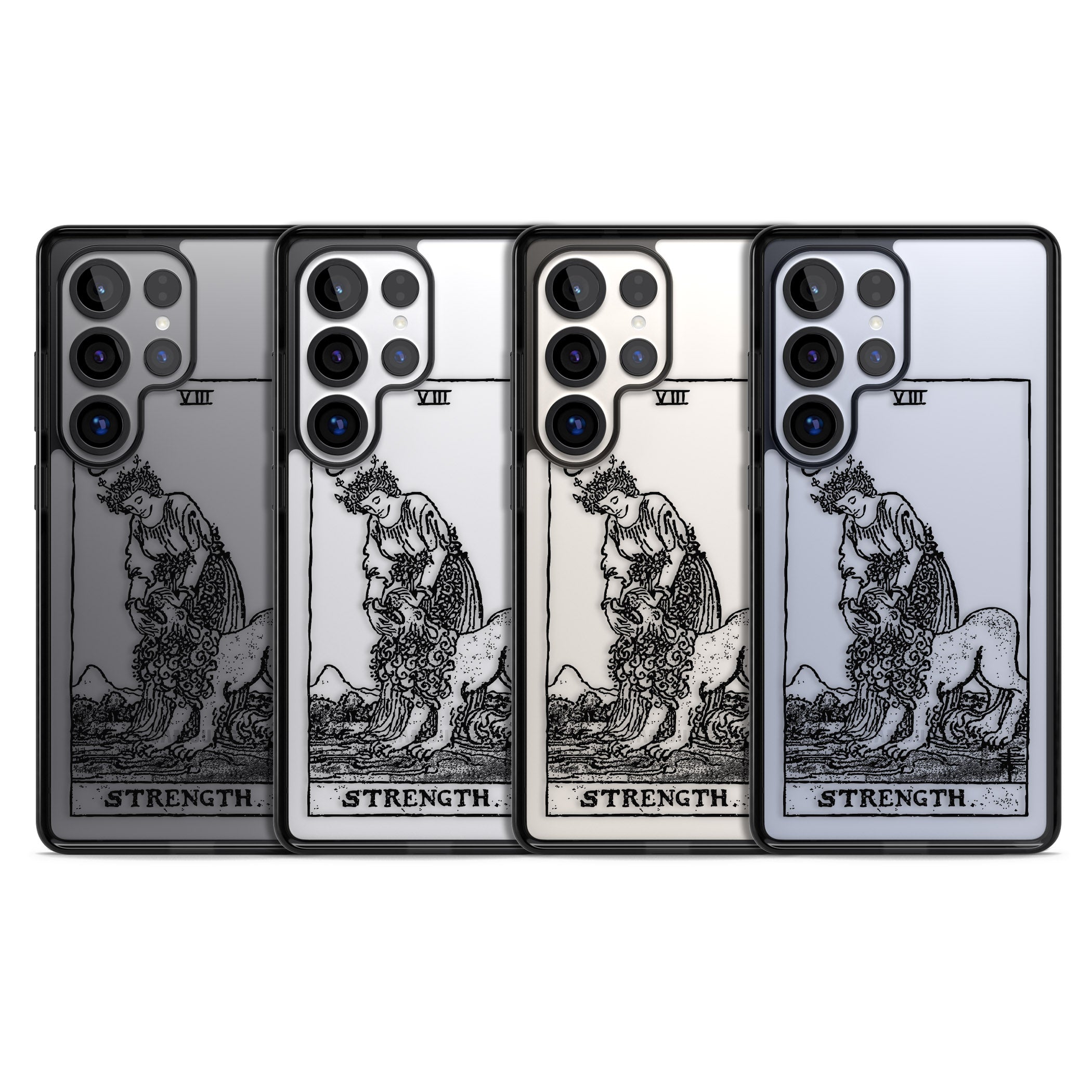 Personalised Strength Tarot Card (Clear)