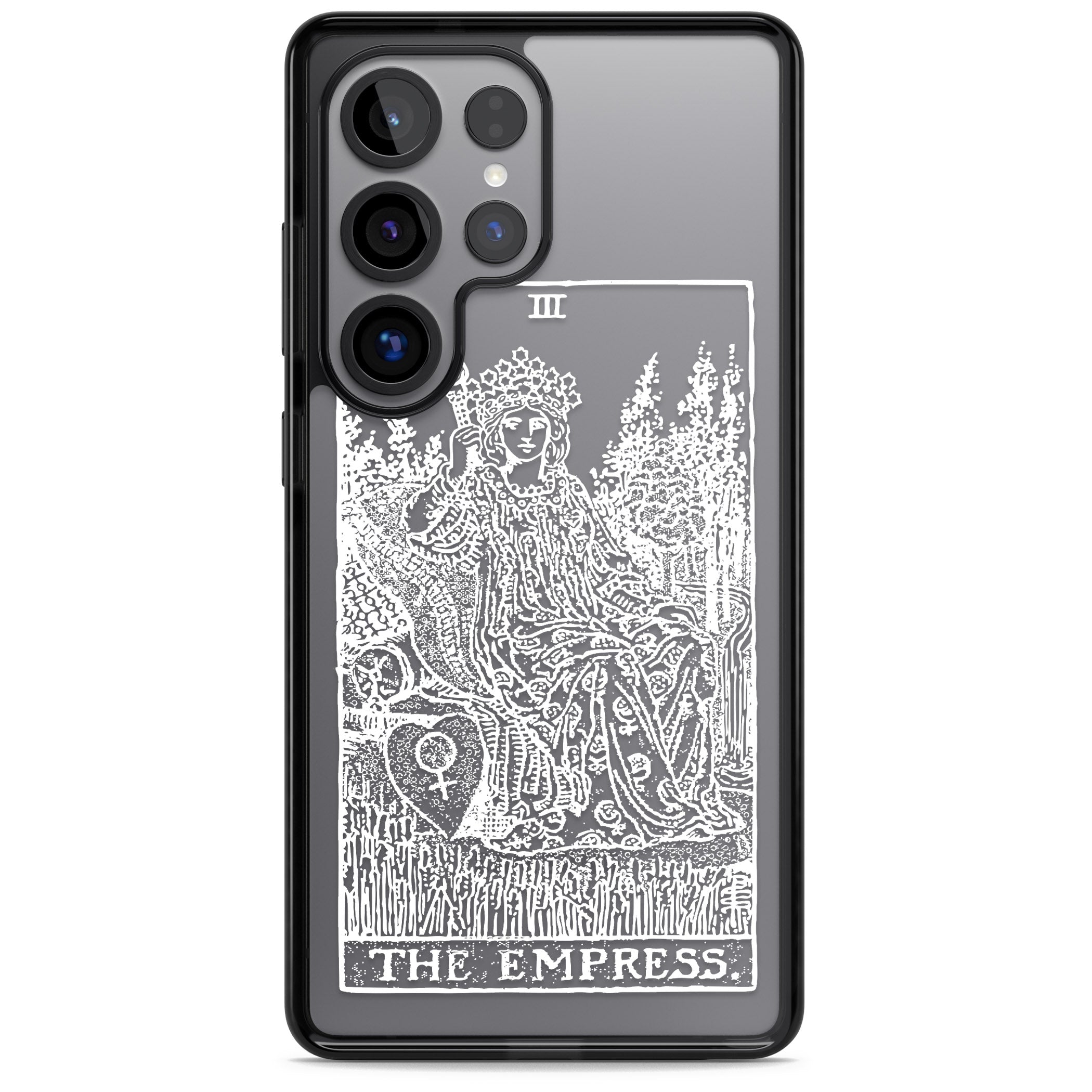 Personalised The Empress Tarot Card (White)